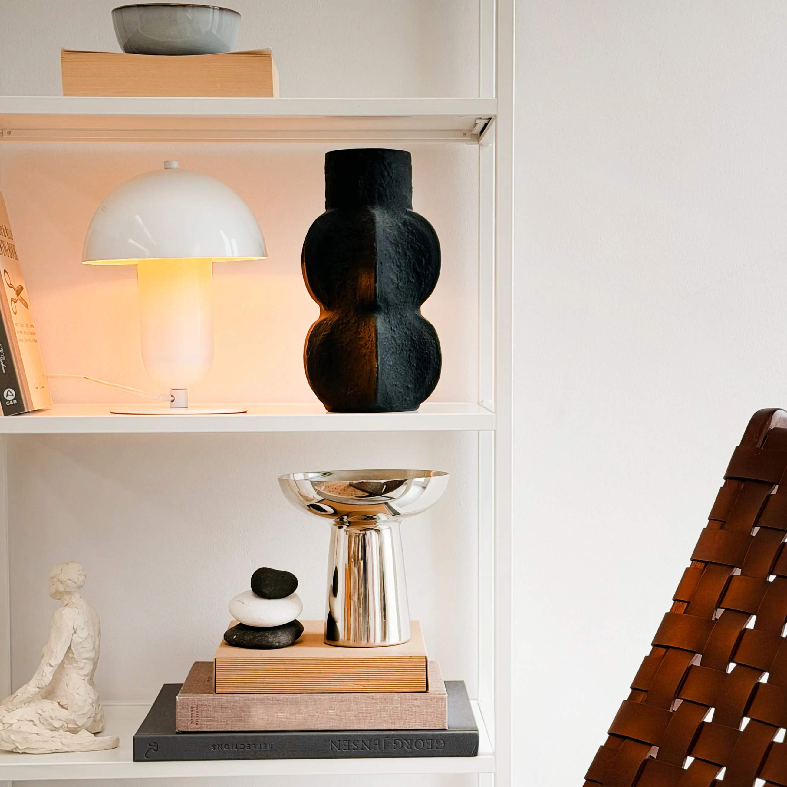 Dyberg Larsen Bordlamper Movie Bordlampe i Hvid, 2