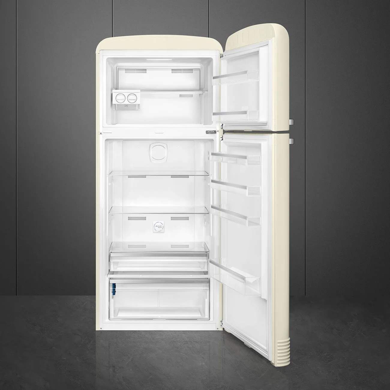 Smeg Køleskabe 50's Style Kølefryseskab i Creme, 2