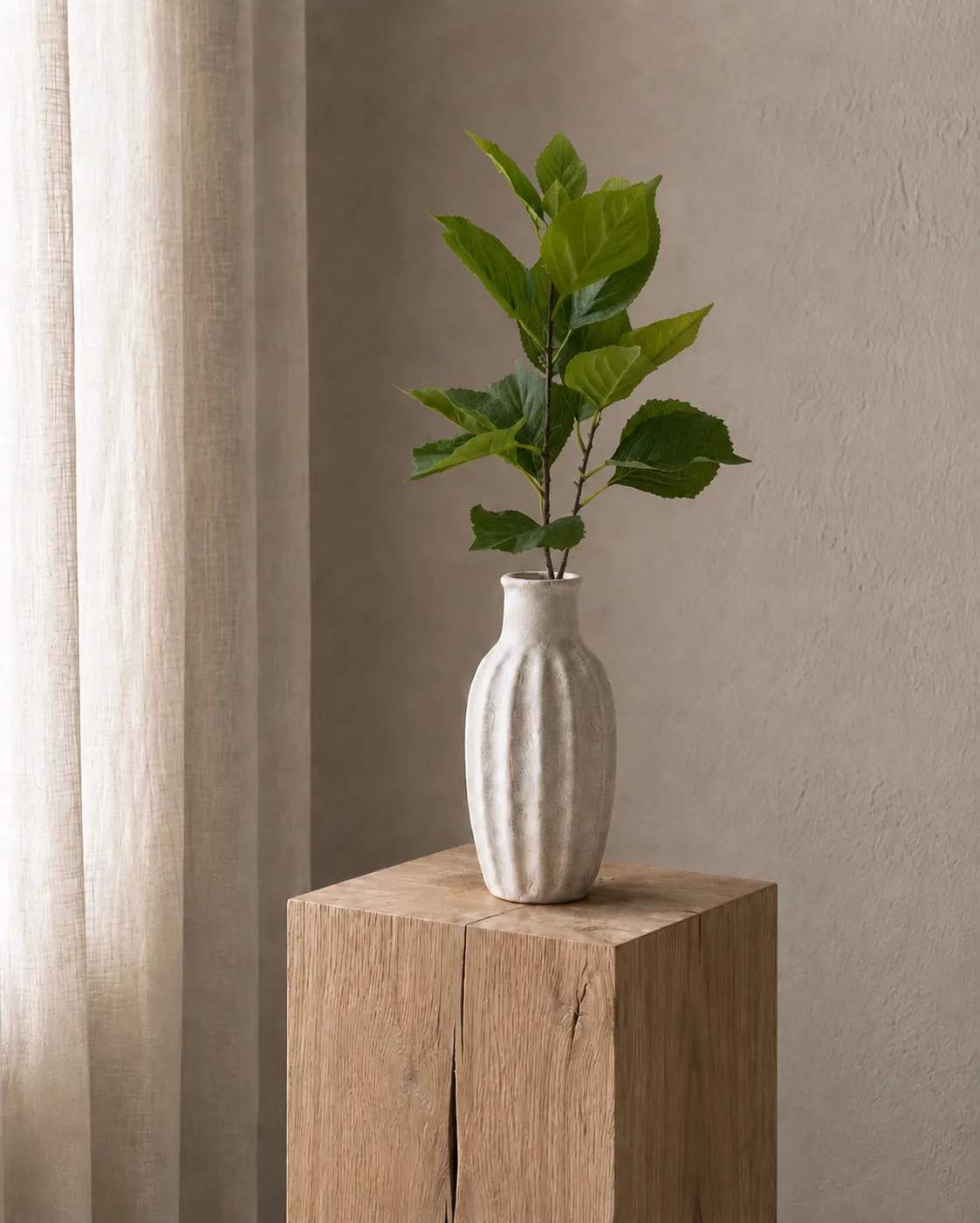 everbloom Kunstige blomster Artificial Leaf Kunstig Blomst - Hortensiablad i Grøn, 2