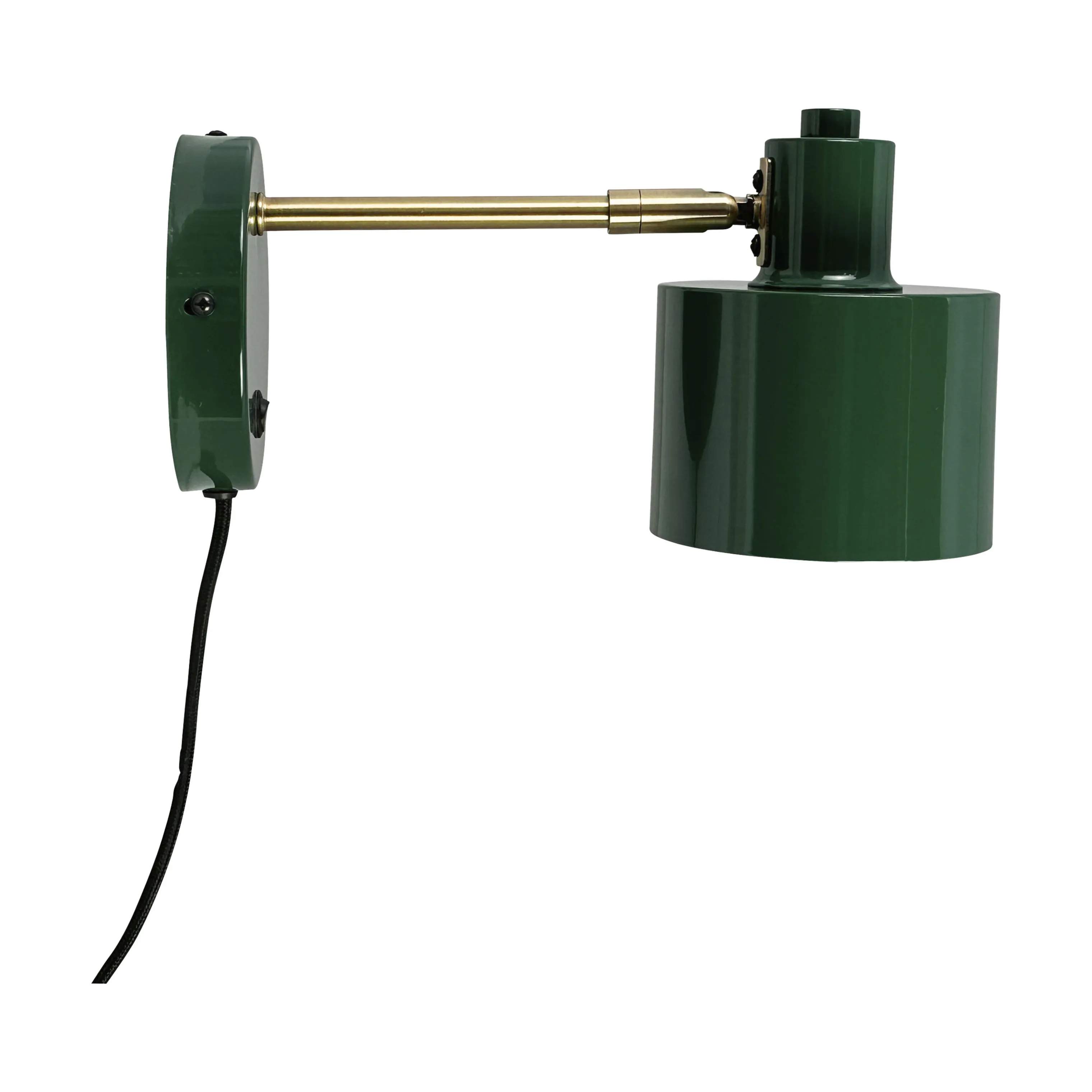 Dyberg Larsen Væglamper Ocean Væglampe i Mørkegrøn/ Messing, 1