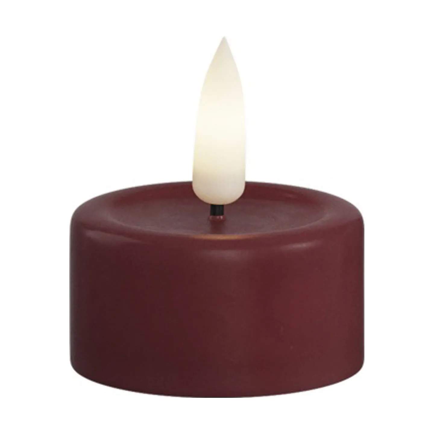Deluxe Homeart LED-lys Real Flame LED Fyrfadslys - 2 stk. i Bordeaux, 2