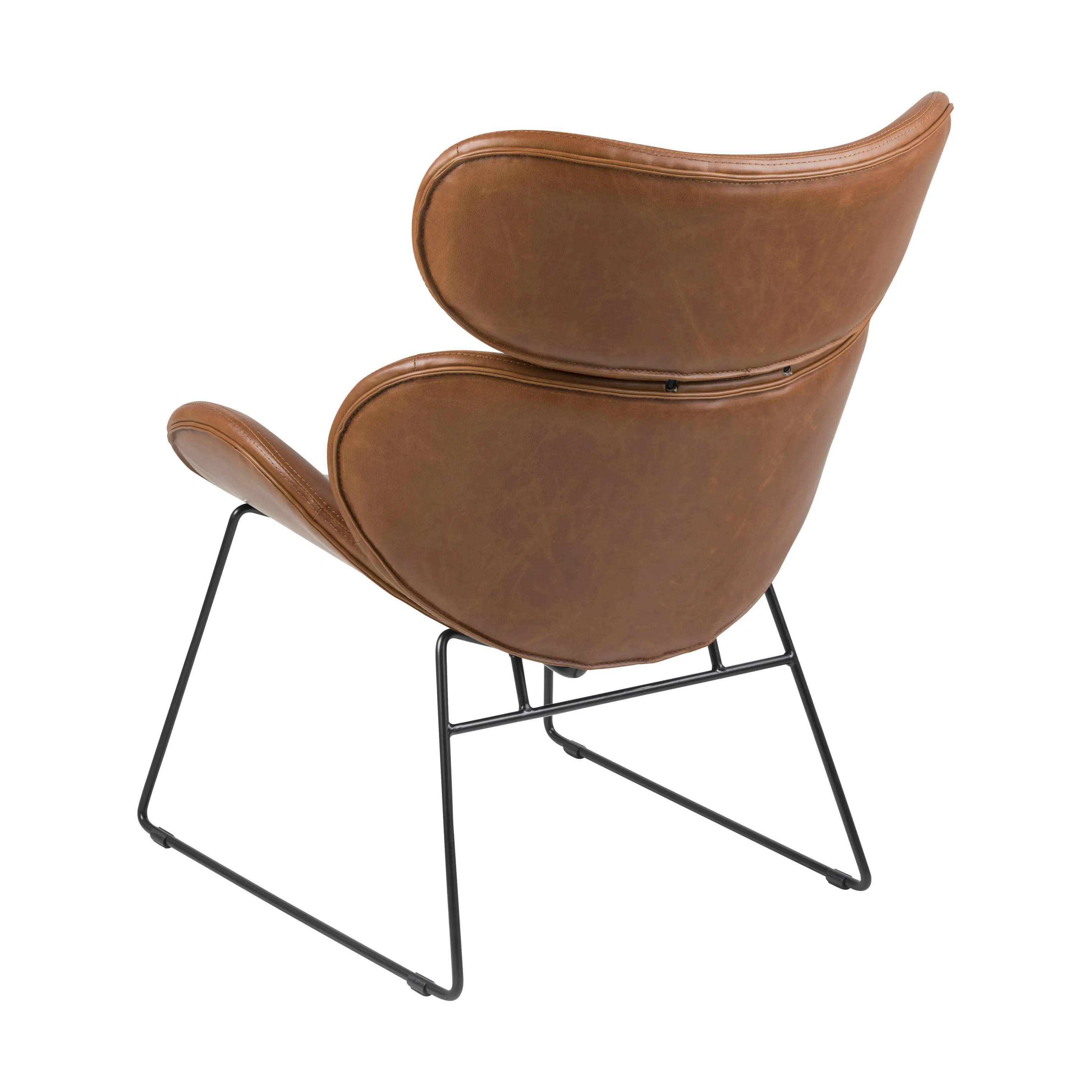 CASA Living Lænestole Cazar Loungestol i Cognac/sort, 5
