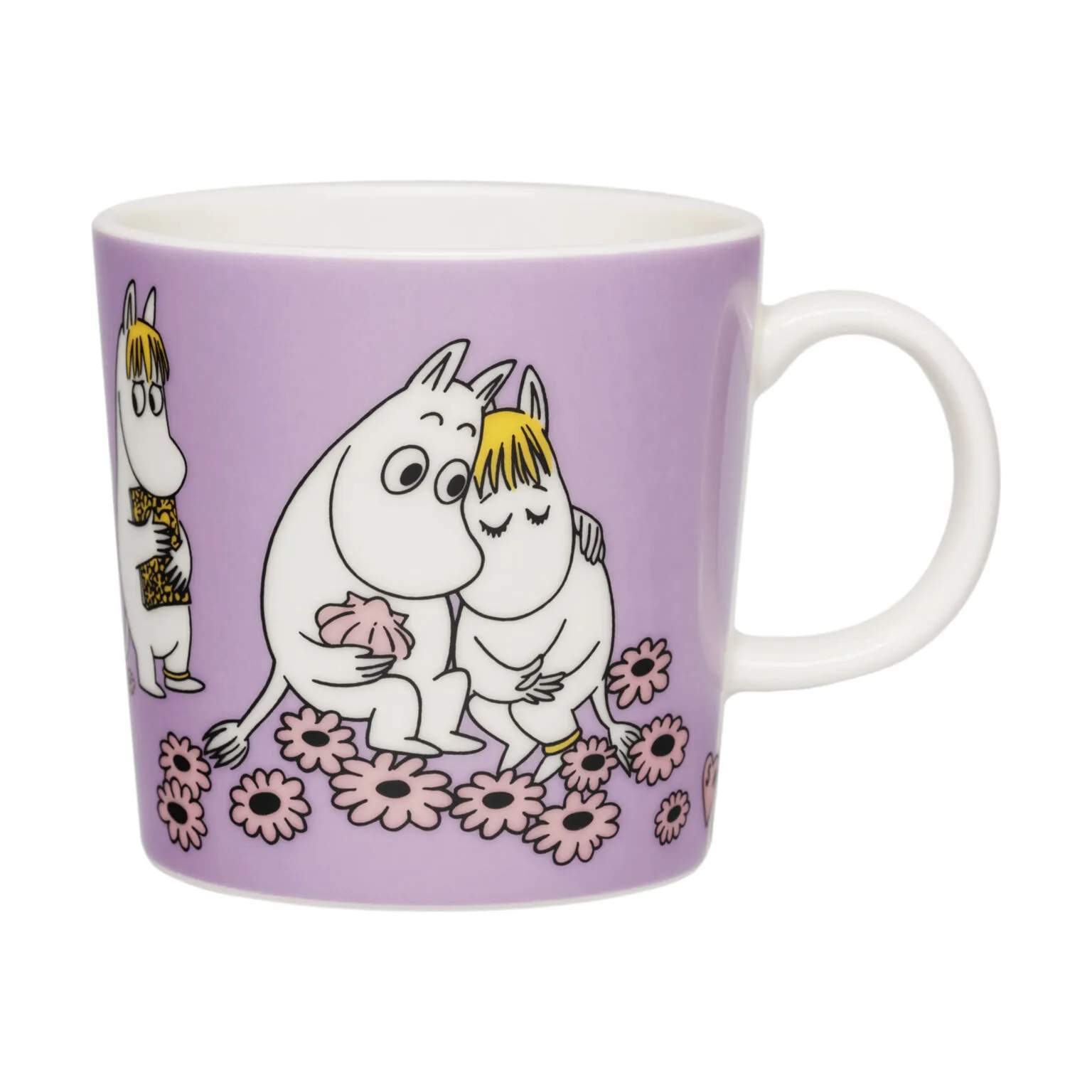Moomin Arabia Krus og kopper med hank Kærester + Kærlig omsorg Krus - 2 stk. i Multifarvet, 4