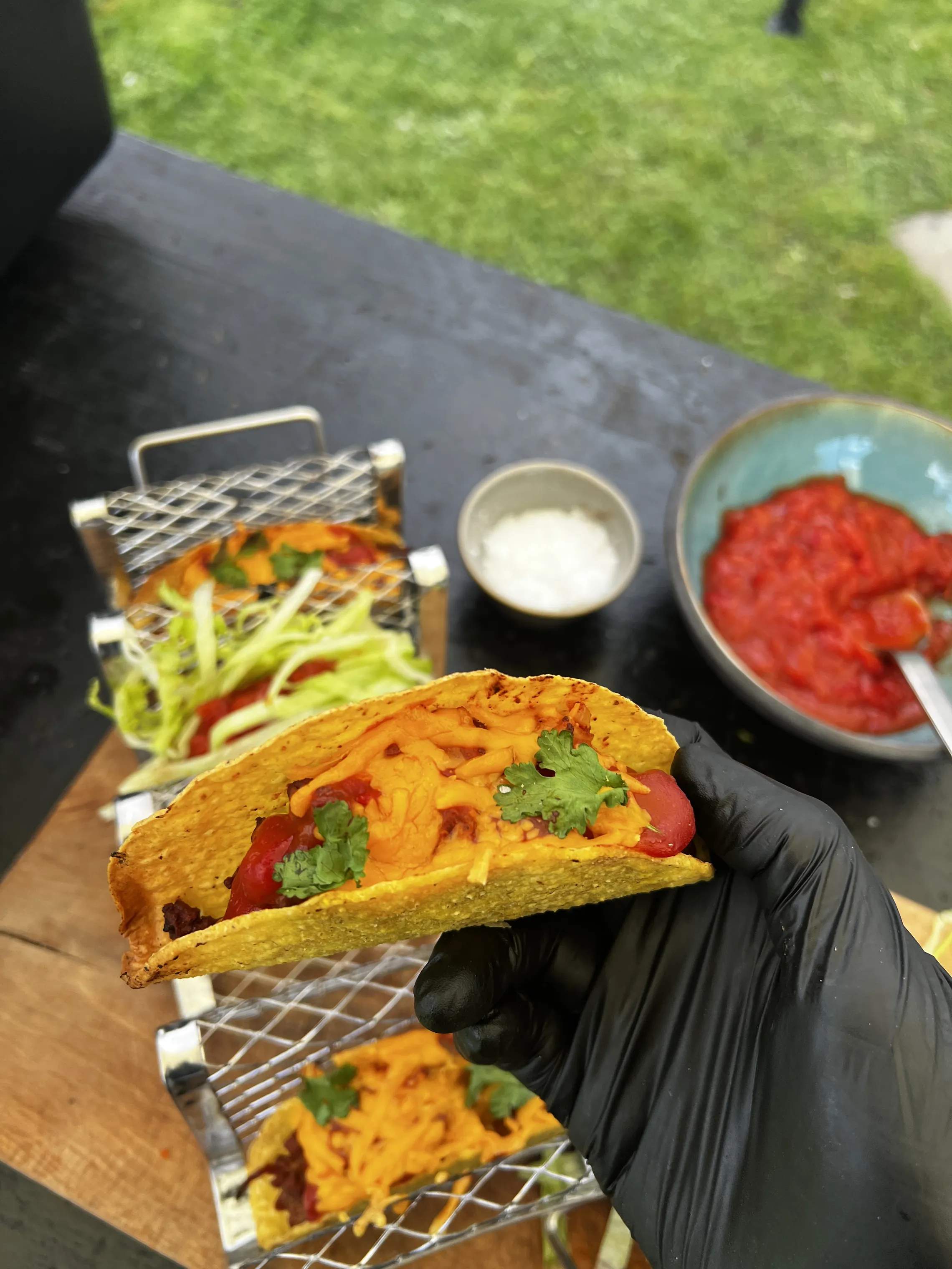 Barbecue Masters Grillredskaber Tacoholder Stativ i Stål, 3