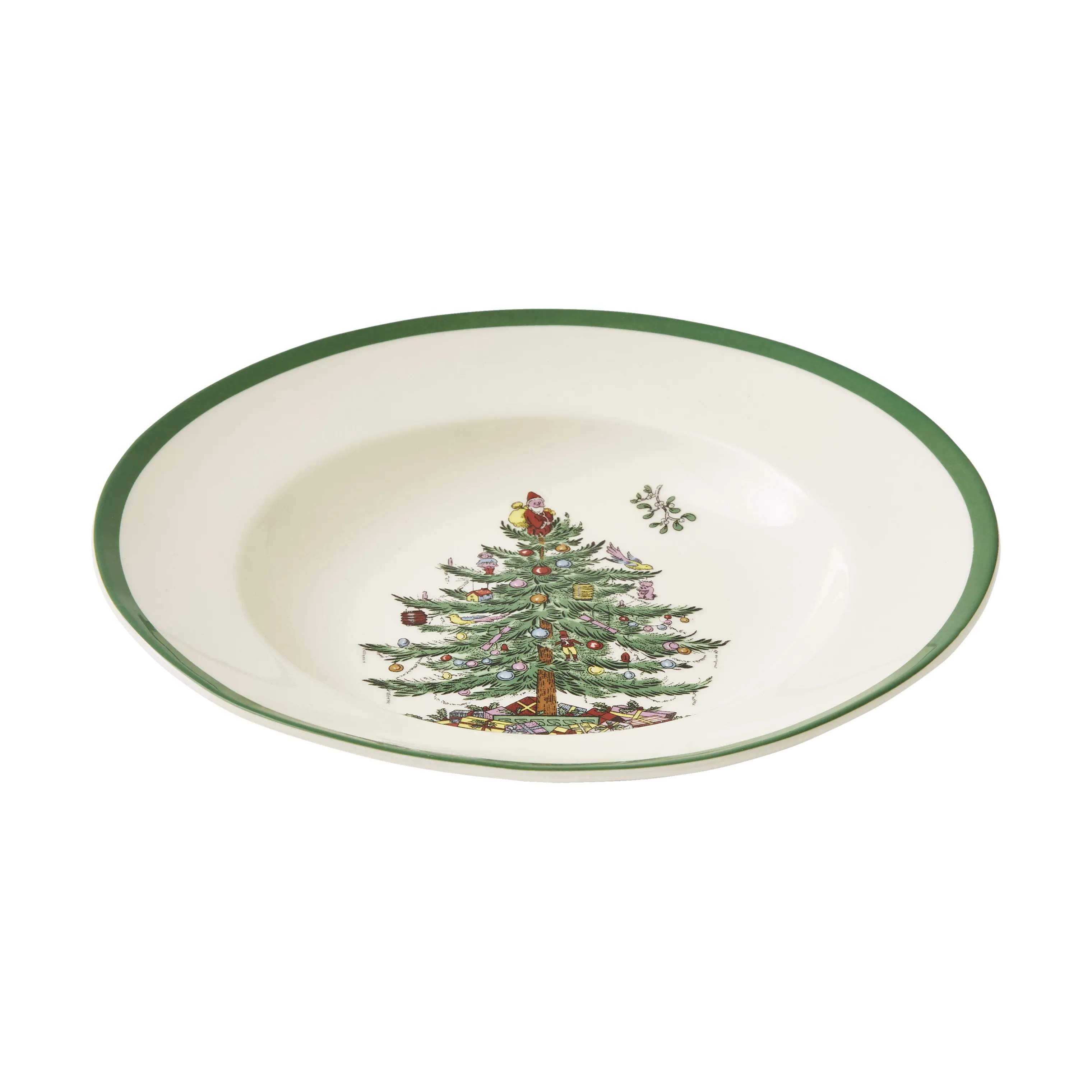 Spode Suppeskåle Christmas Tree Suppeskål i Hvid/grøn/rød, 4