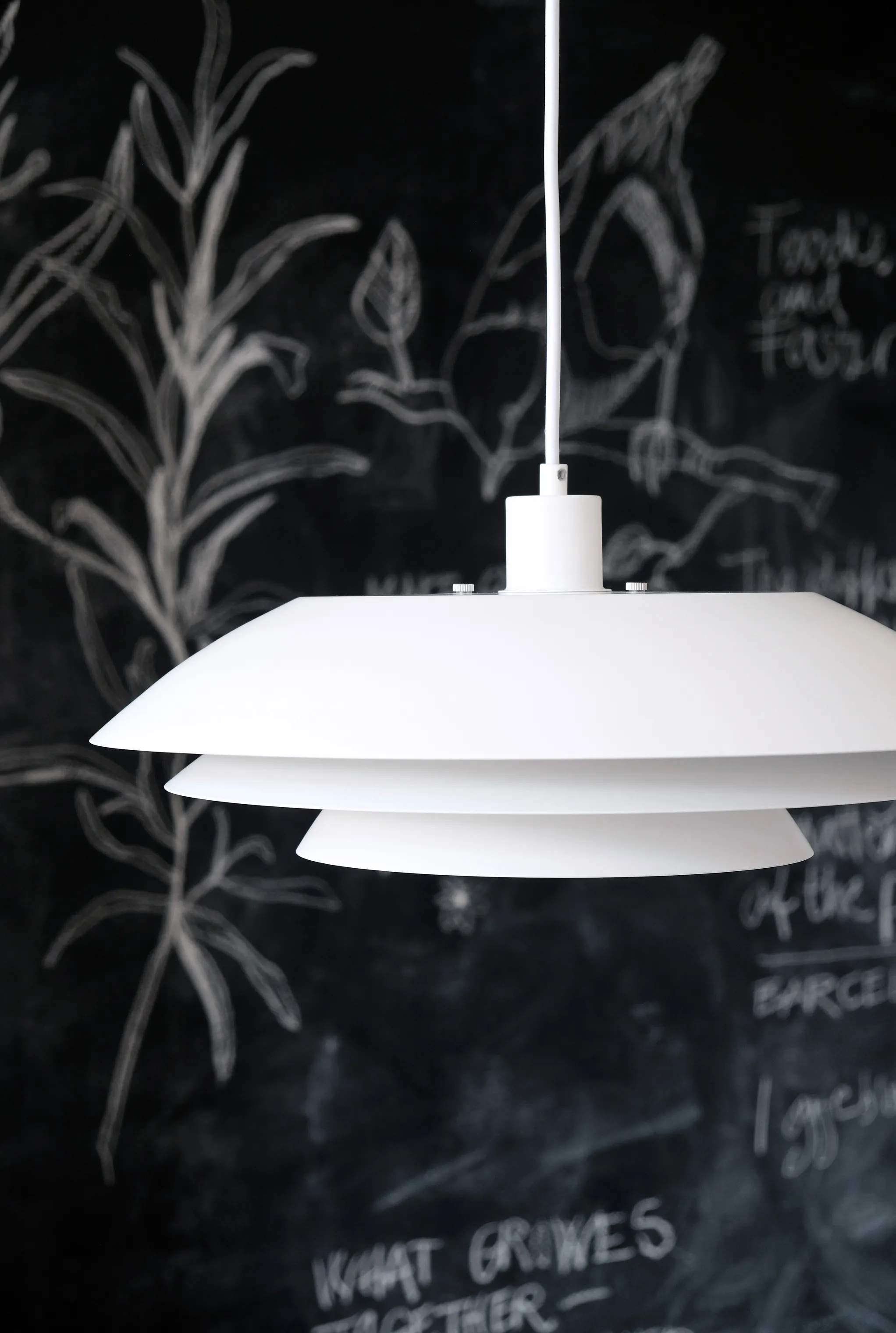 Dyberg Larsen Pendler DL45 Pendel i Mat hvid, 45 cm, 3
