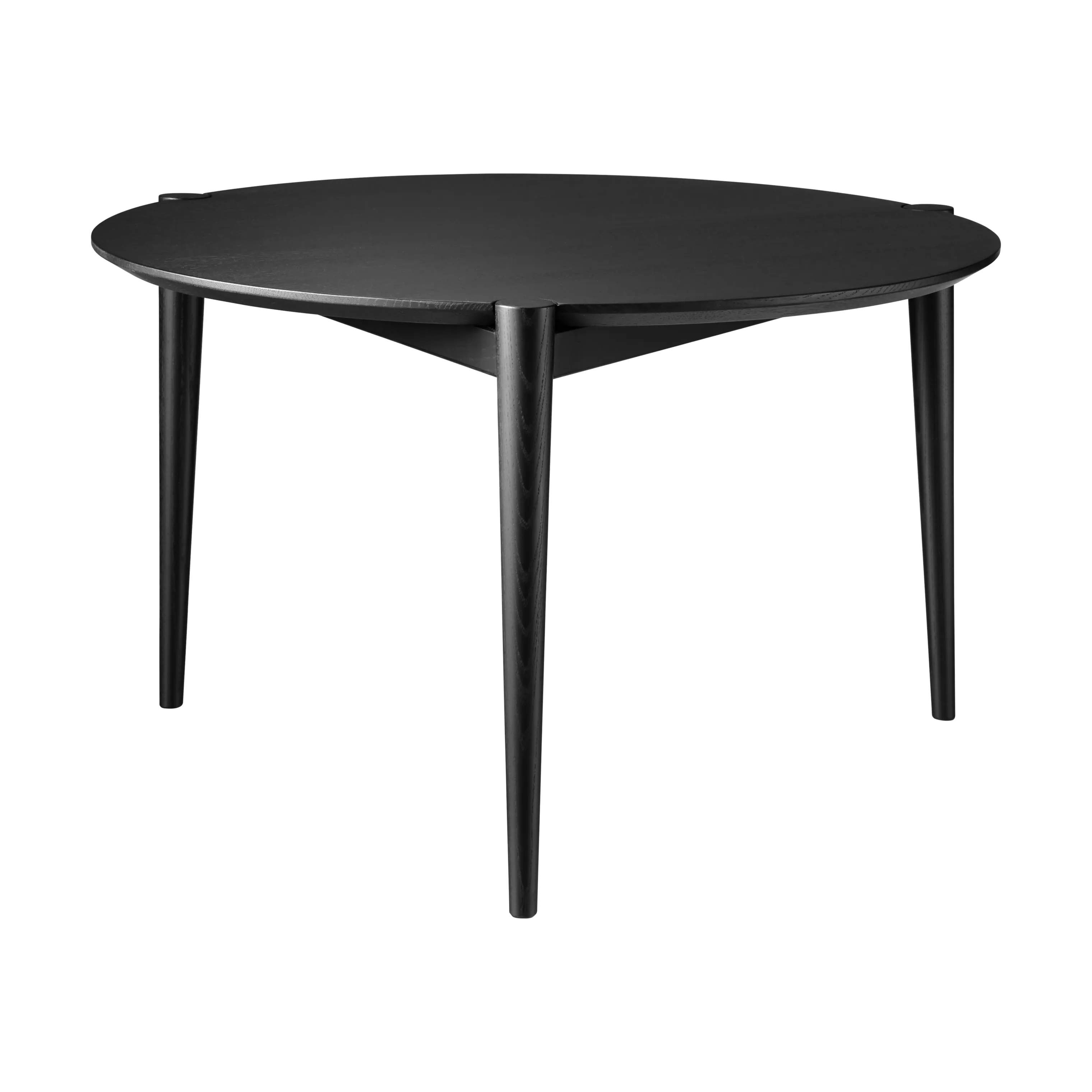 FDB Møbler Sofaborde D102 Sofabord i Jet Black (RAL 9005), 70 cm, 1