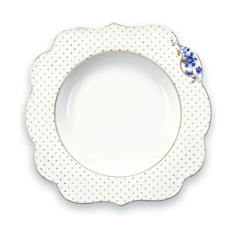 PIP Studio Dybe tallerkener Royal Dyb tallerken i White, 1