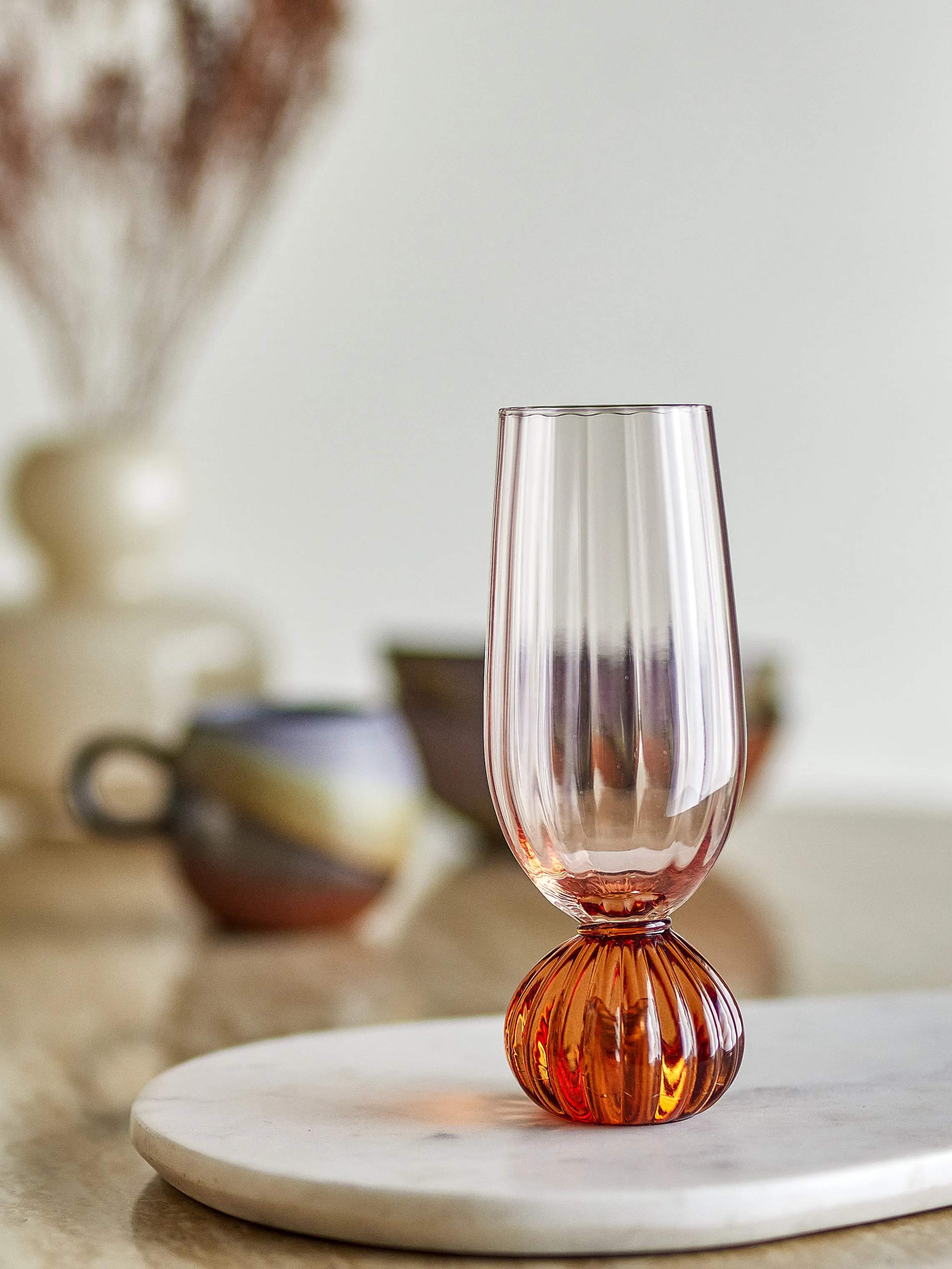 Bloomingville Champagneglas Taurin Champagneglas i Lyserød, 2