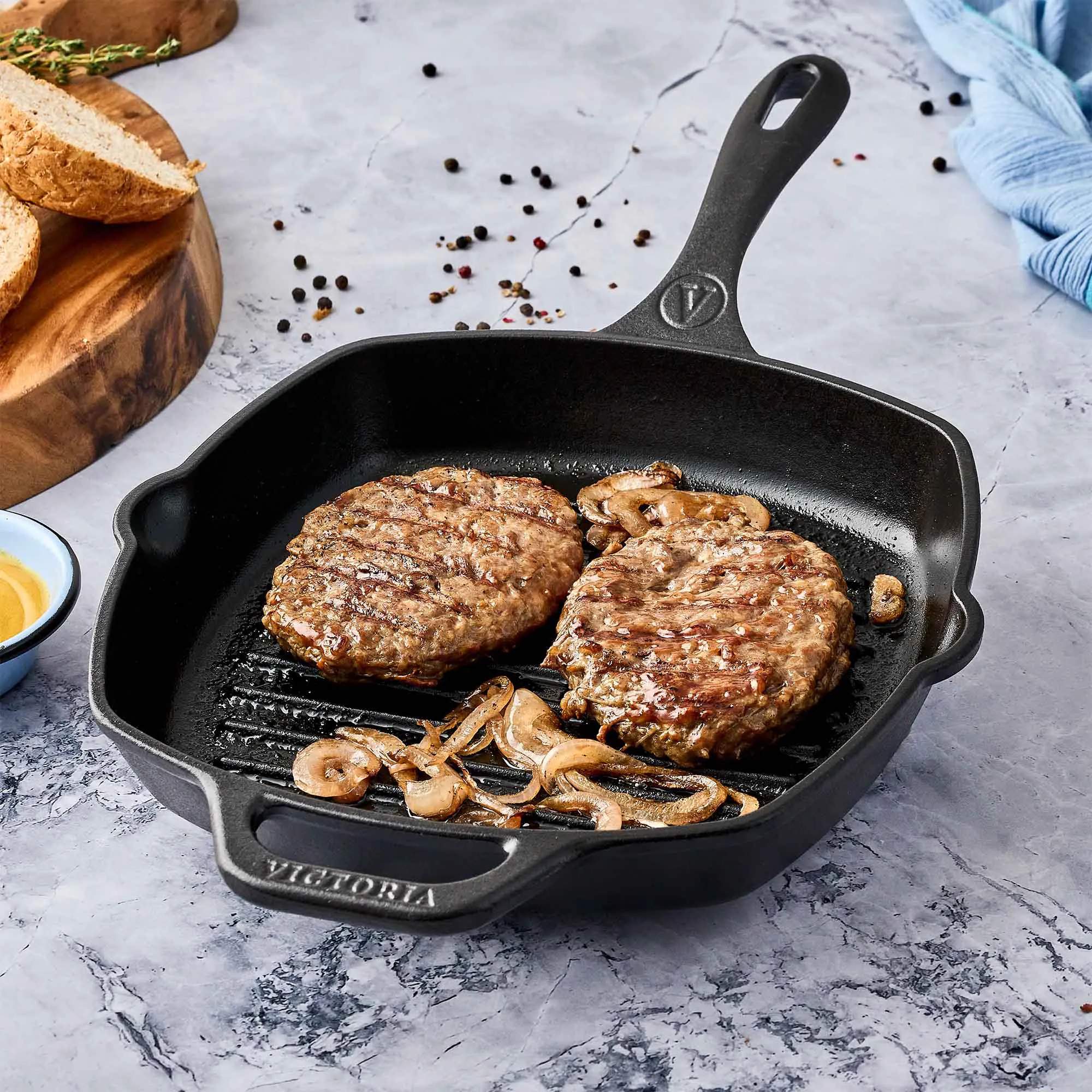 Victoria Stegepander Seasoned Grillpande i sort, 2