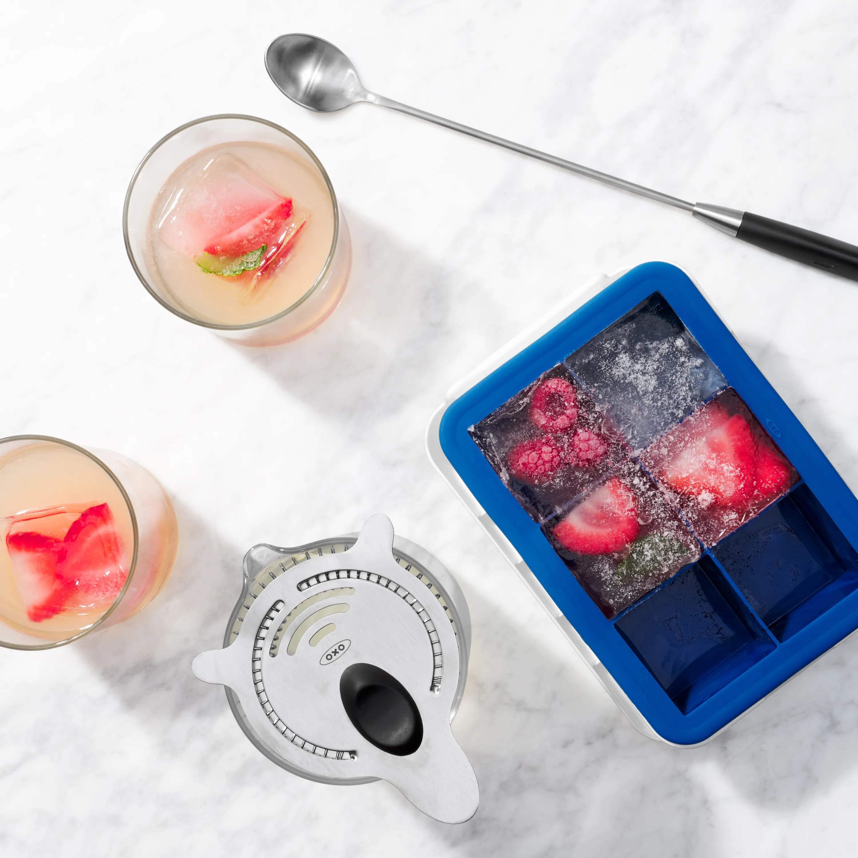 OXO Øvrigt bartilbehør Steel Cocktail Strainer i Stål, 4