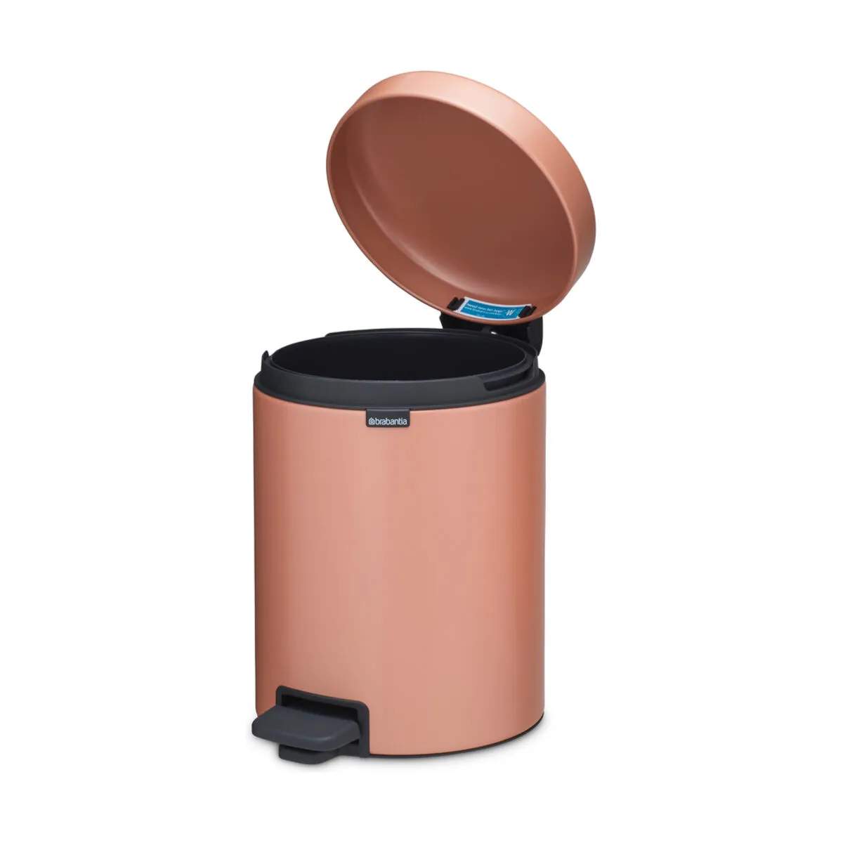 Brabantia Toiletspande NewIcon Pedalspand i Warm Copper, 5 L, 4
