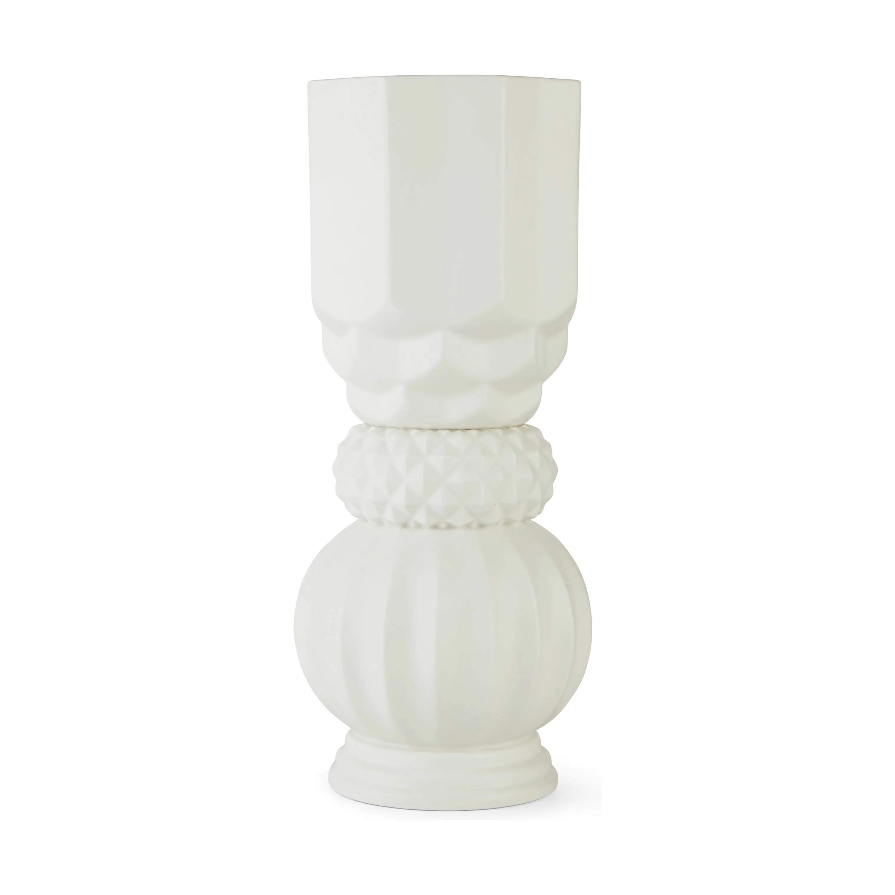 Samsurium Towerbell Vase, mat hvid, large