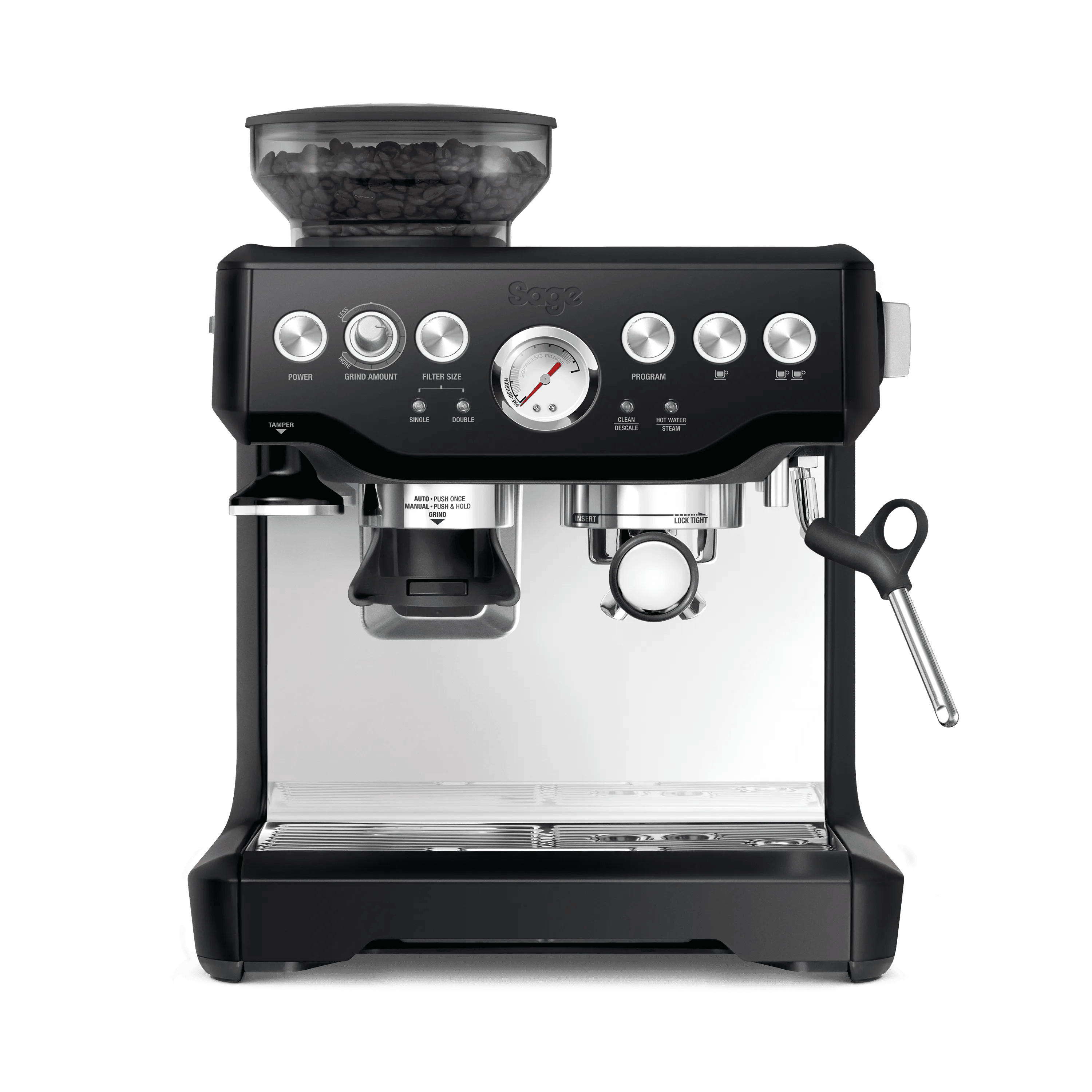 Sage Espressomaskiner The Barista Express Espressomaskine i Black truffle, 1