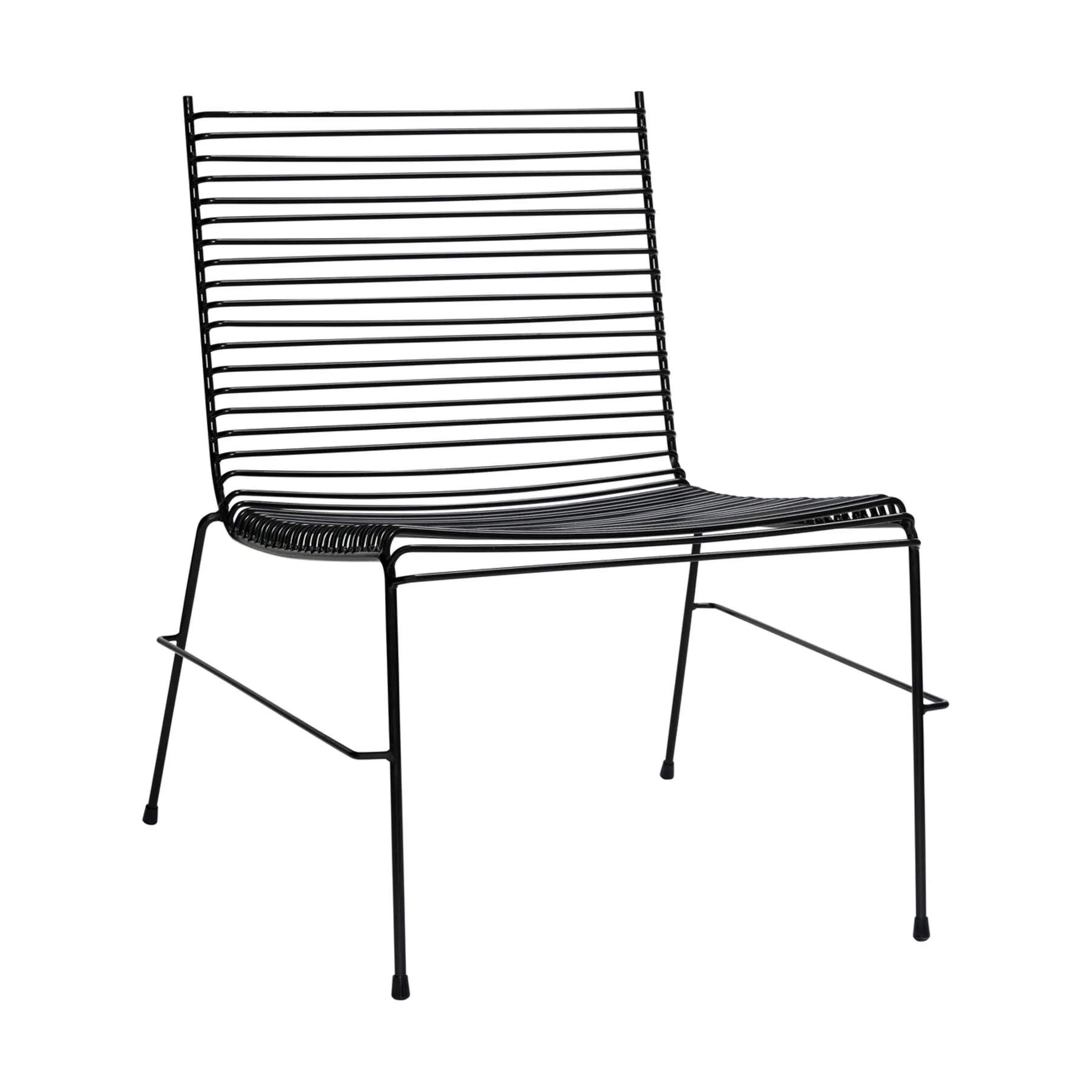 Hübsch Loungestole String Loungestol - 2 stk. i Sort, 1