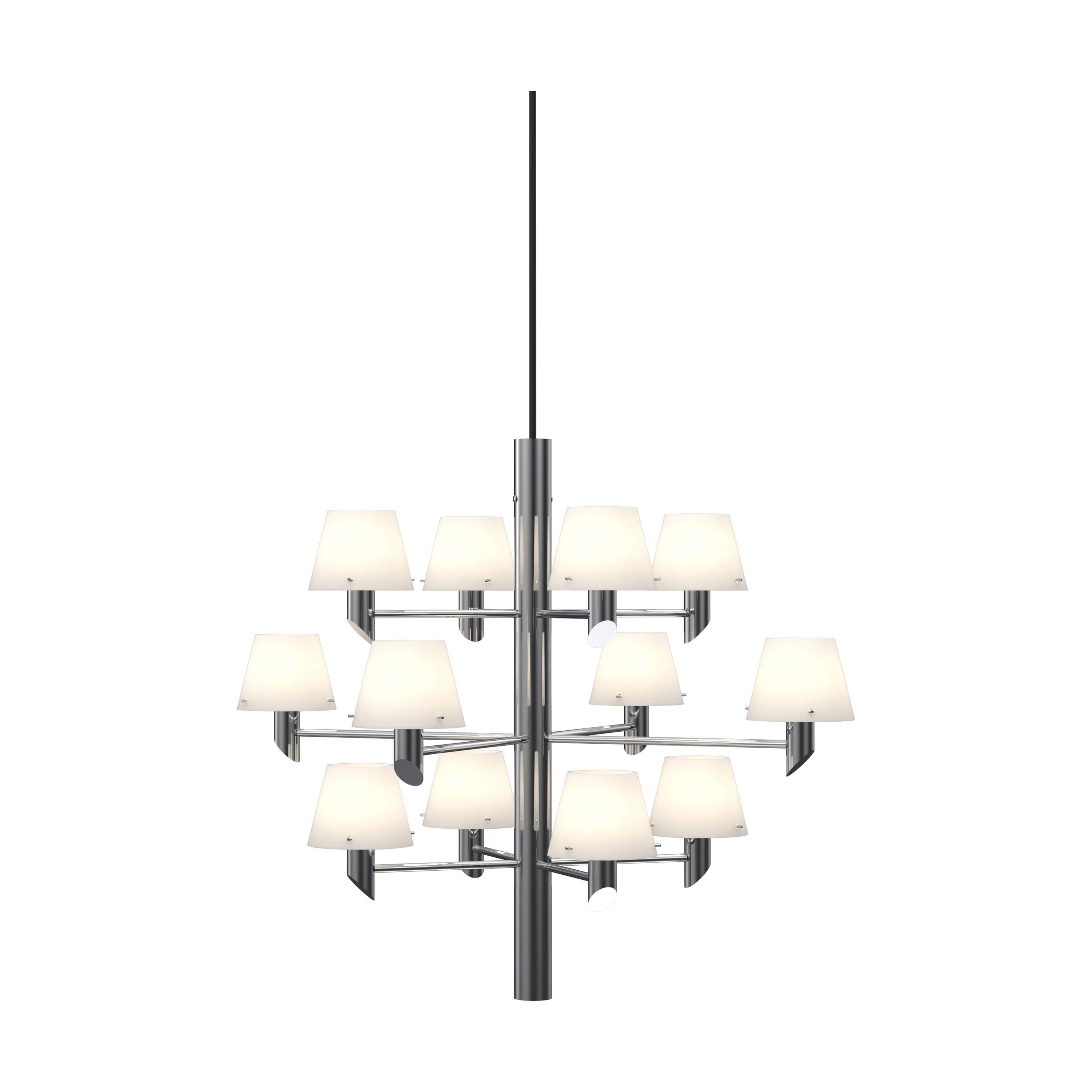Herstal Pendler Gil Pendel i Krom/Opal glas, 1