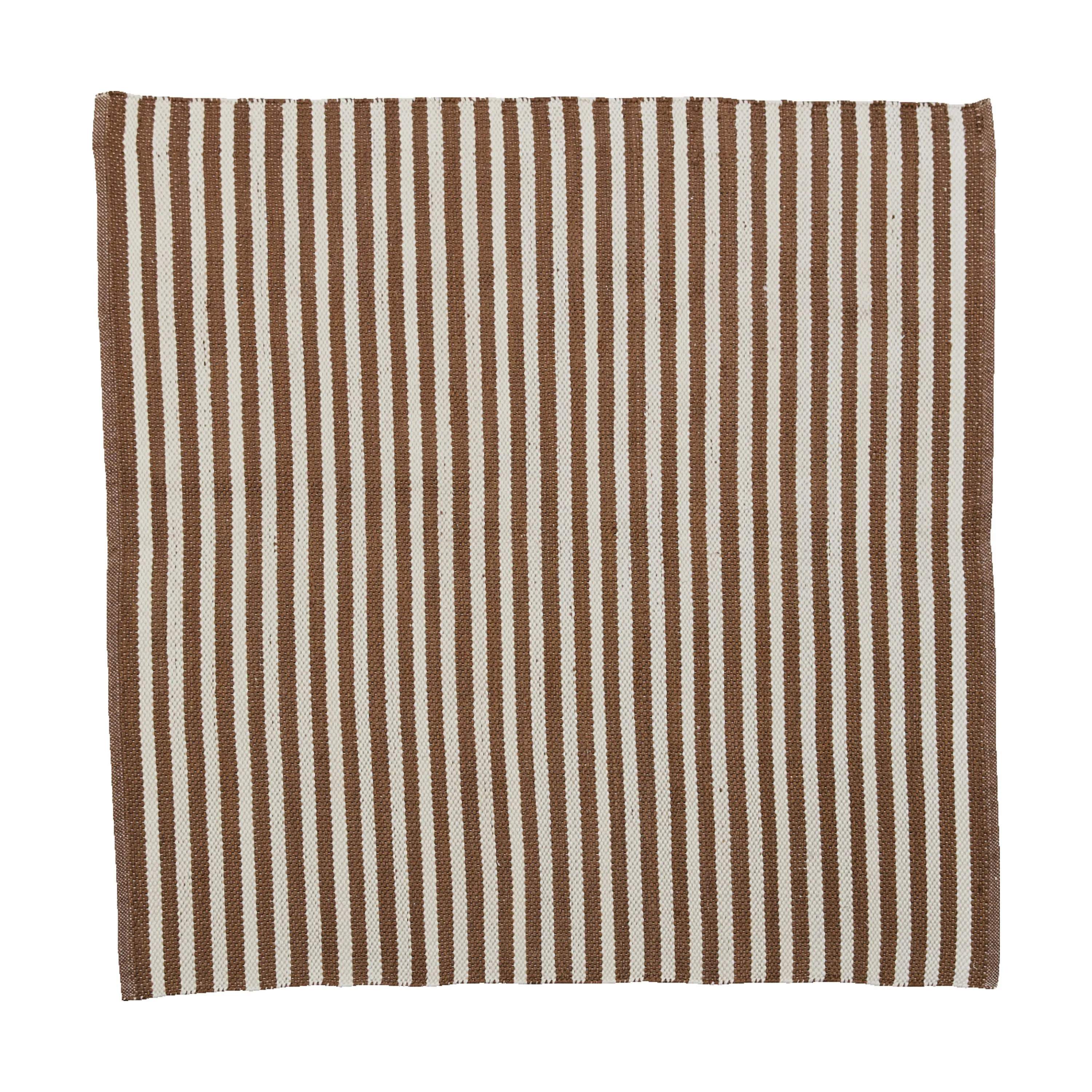 Lene Bjerre Gulvtæpper Strivie Gulvæppe i Tigers Eye/hvid, B150 x L150 cm, 2
