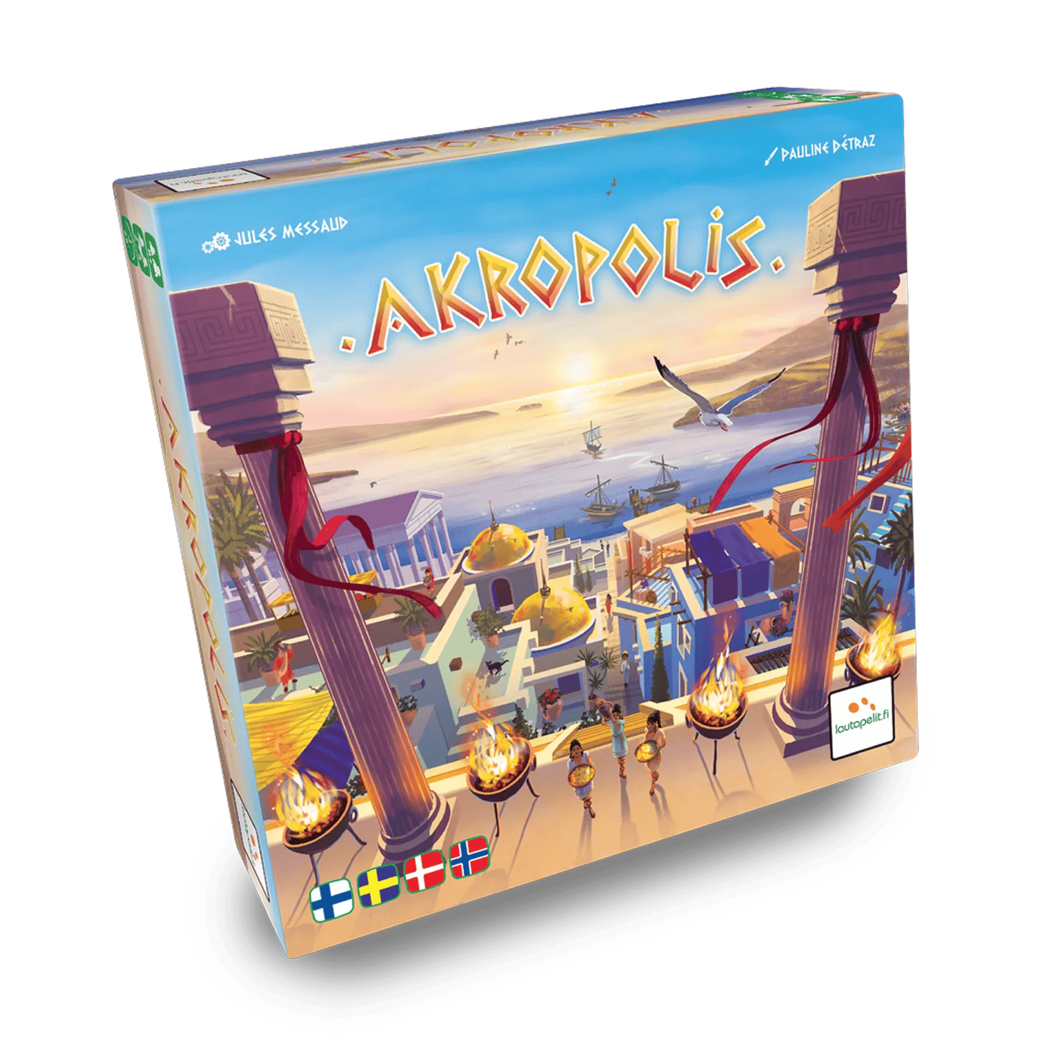 Spilbræt Spil Brætspil - Akropolis i Multifarvet, 1