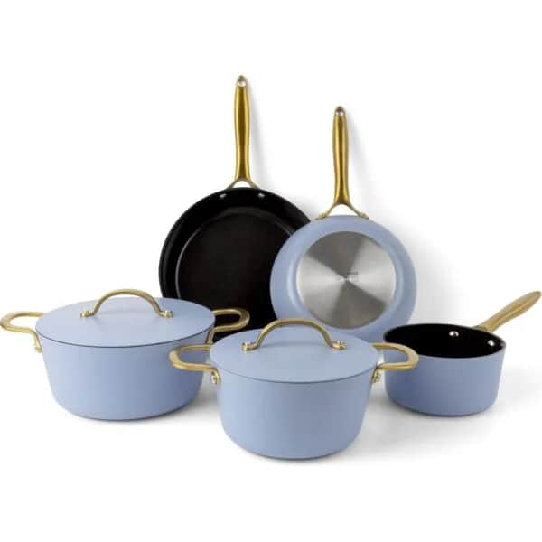 Cook & Baker Grydesæt Colourful Colour Pande- og Grydesæt - 7 dele i Dueblå, 1