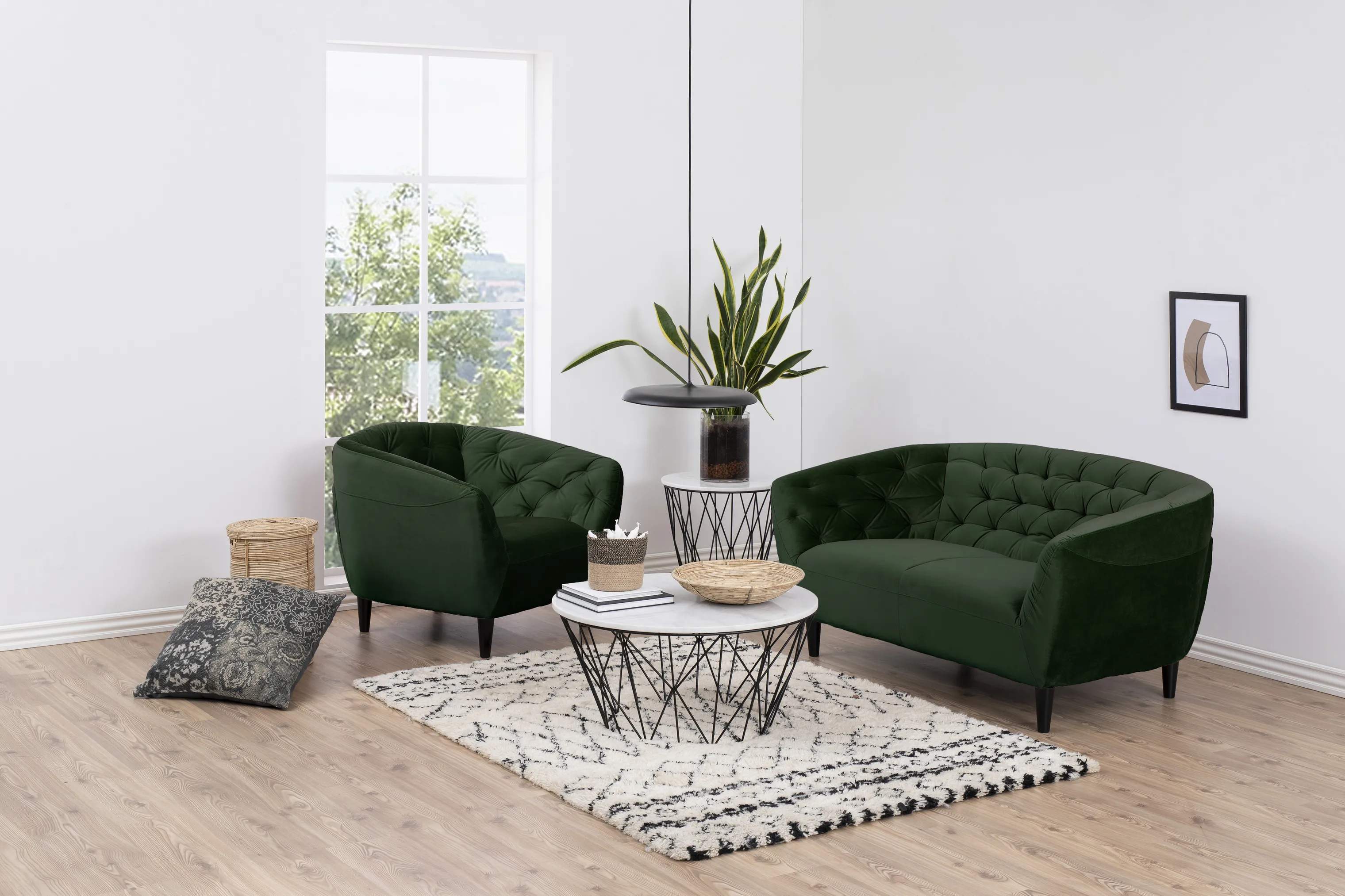 CASA Living Lænestole Ria Lænestol i Grøn, 3