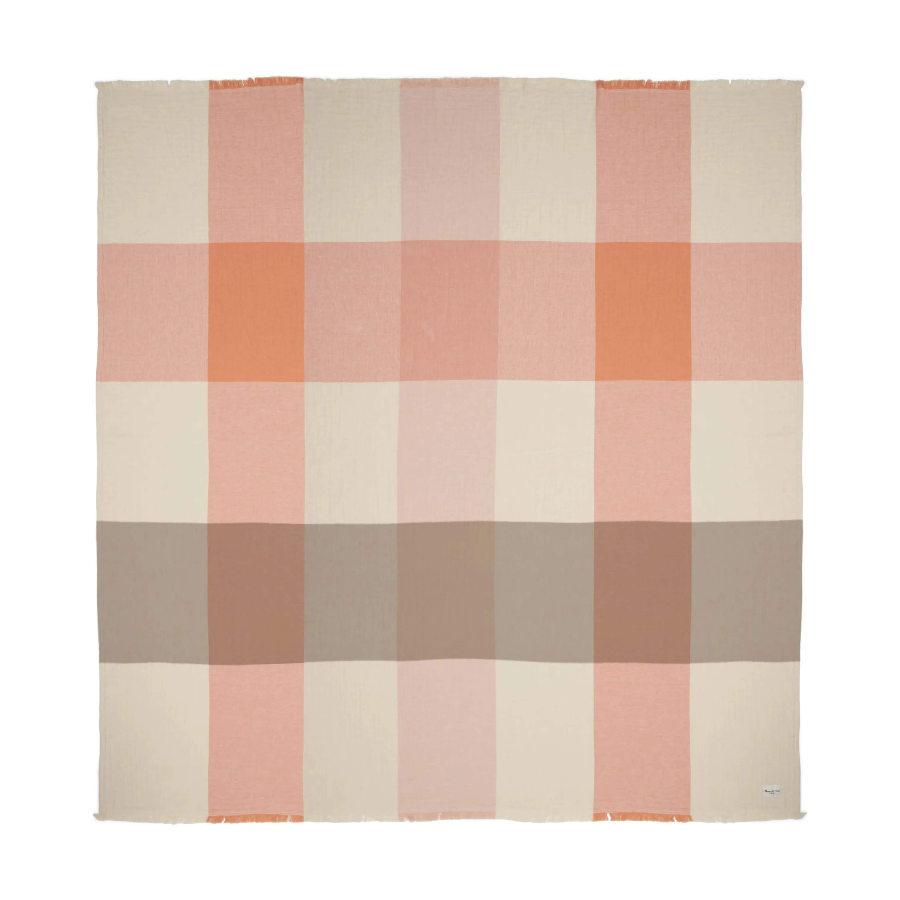 Essenza Plaider Erlend Plaid i Melon, B200 x L200 cm, 3