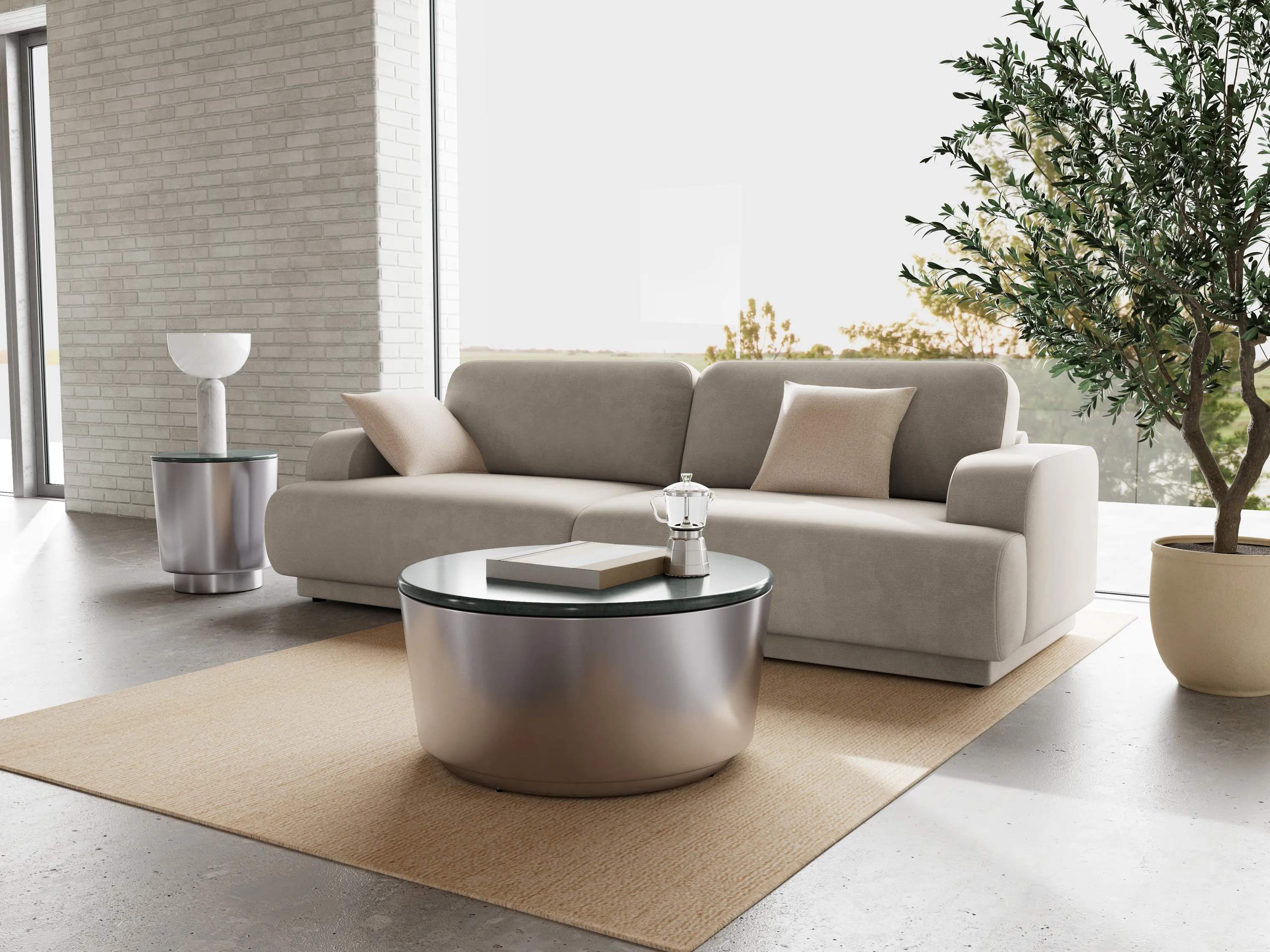 CASA Living Sofaborde Cangas Sofabord i Grå, 45 cm, 2