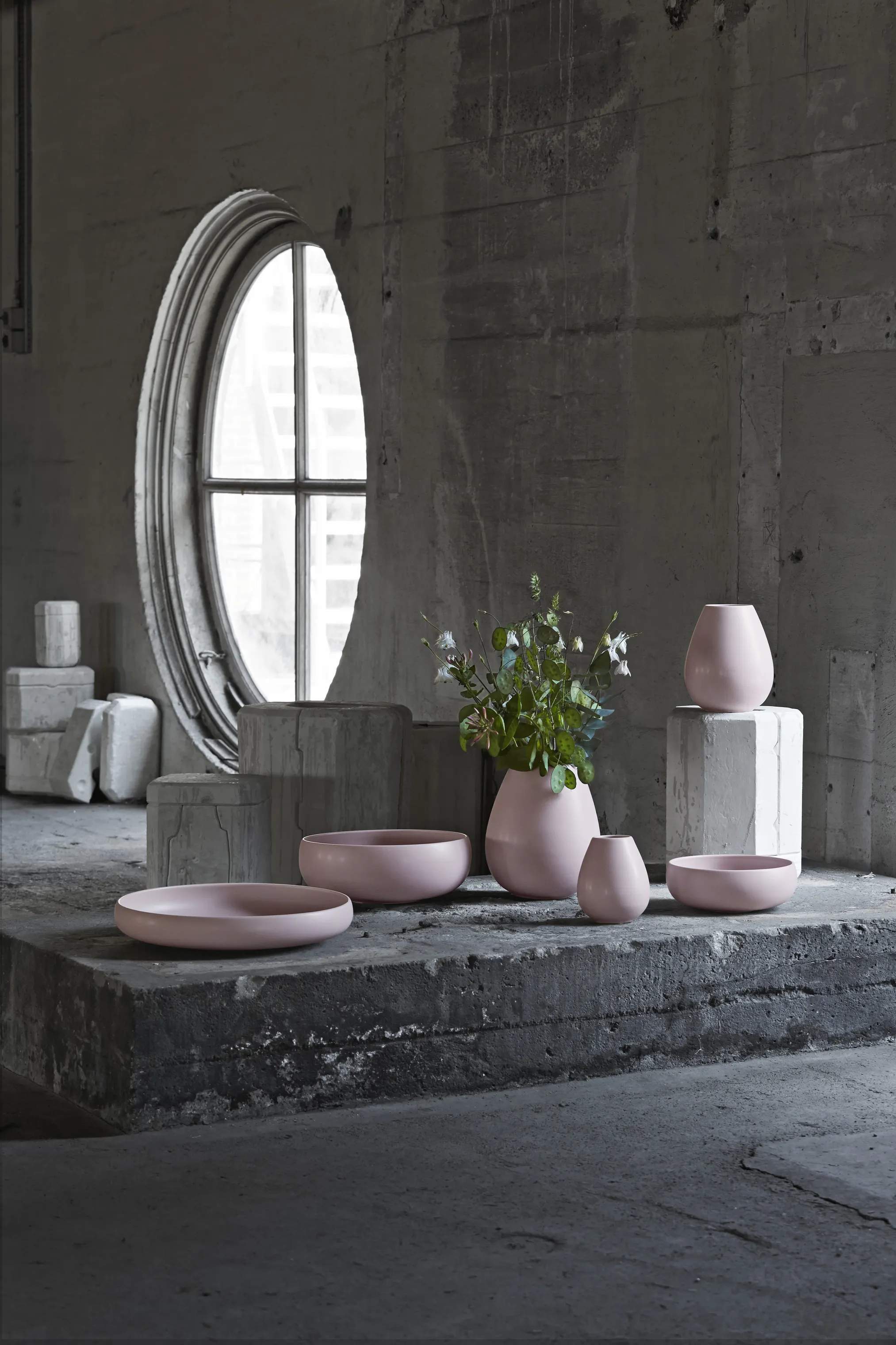 Knabstrup Keramik Vaser Earth Vase i Rose, 24 cm, 2