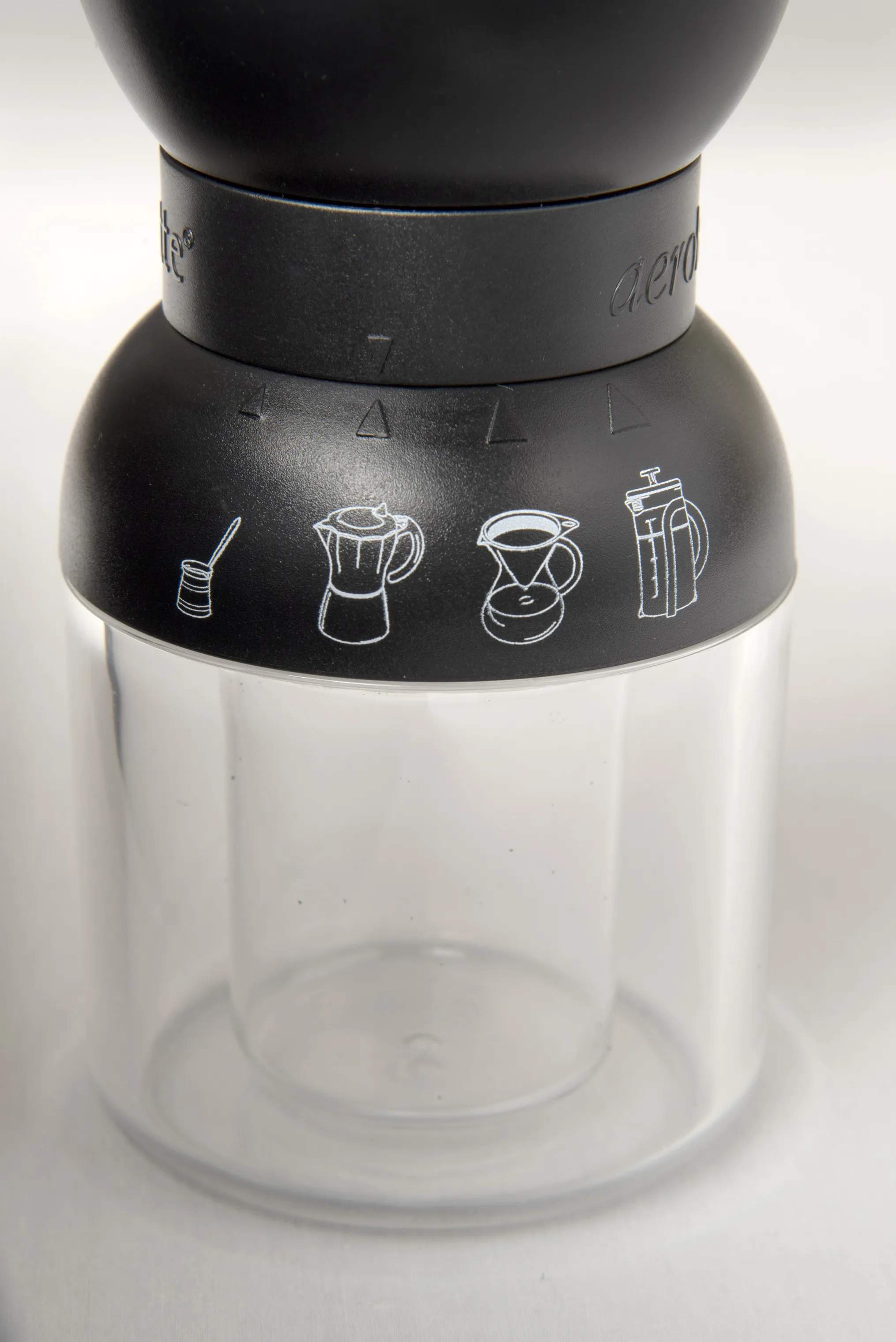 Aerolatte Kaffekværne Kaffemølle i Svart, silver, klar, 2