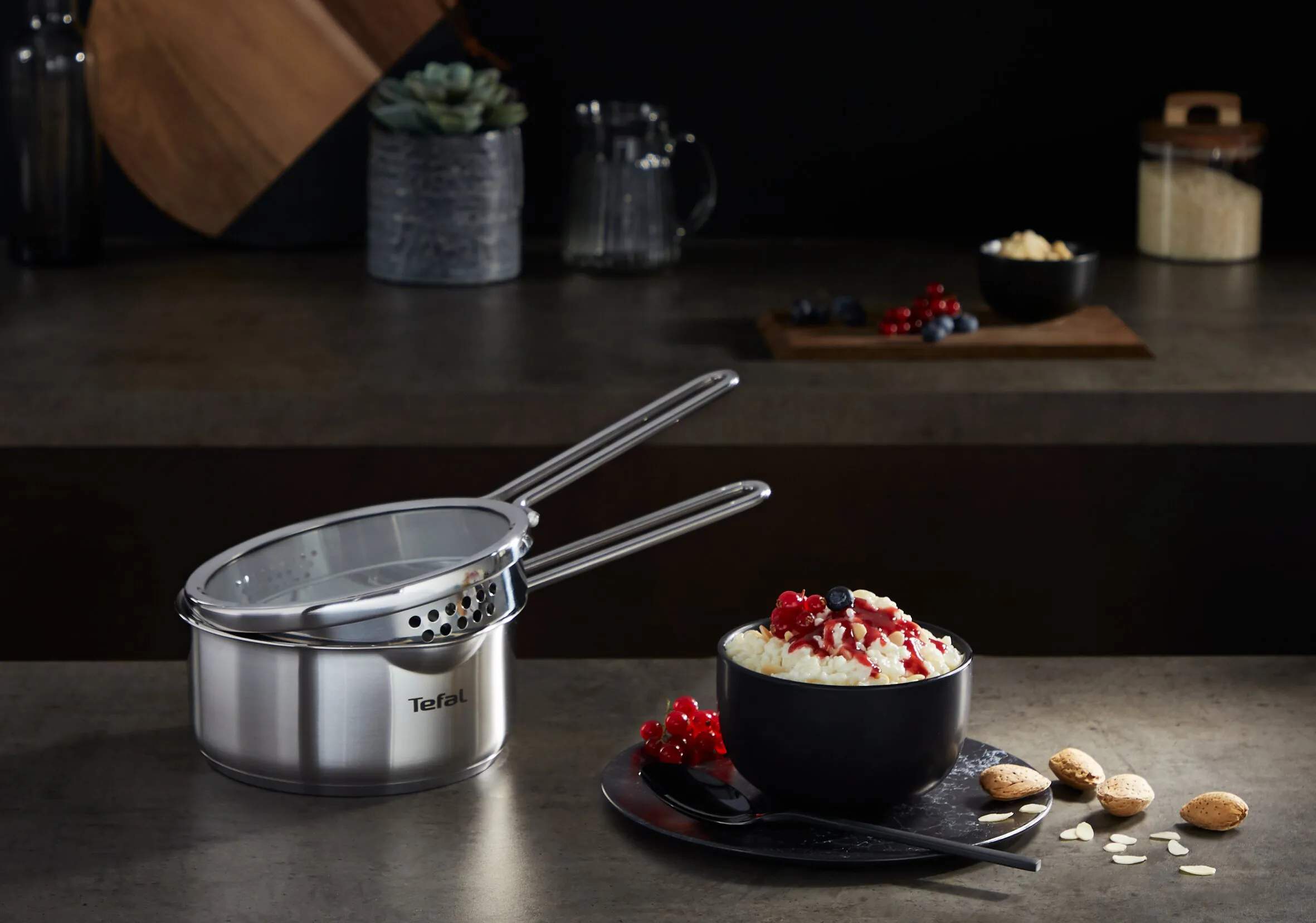 Tefal Kasseroller Nordica Gryde m. glaslåg i 1,7 L, Stål, 2