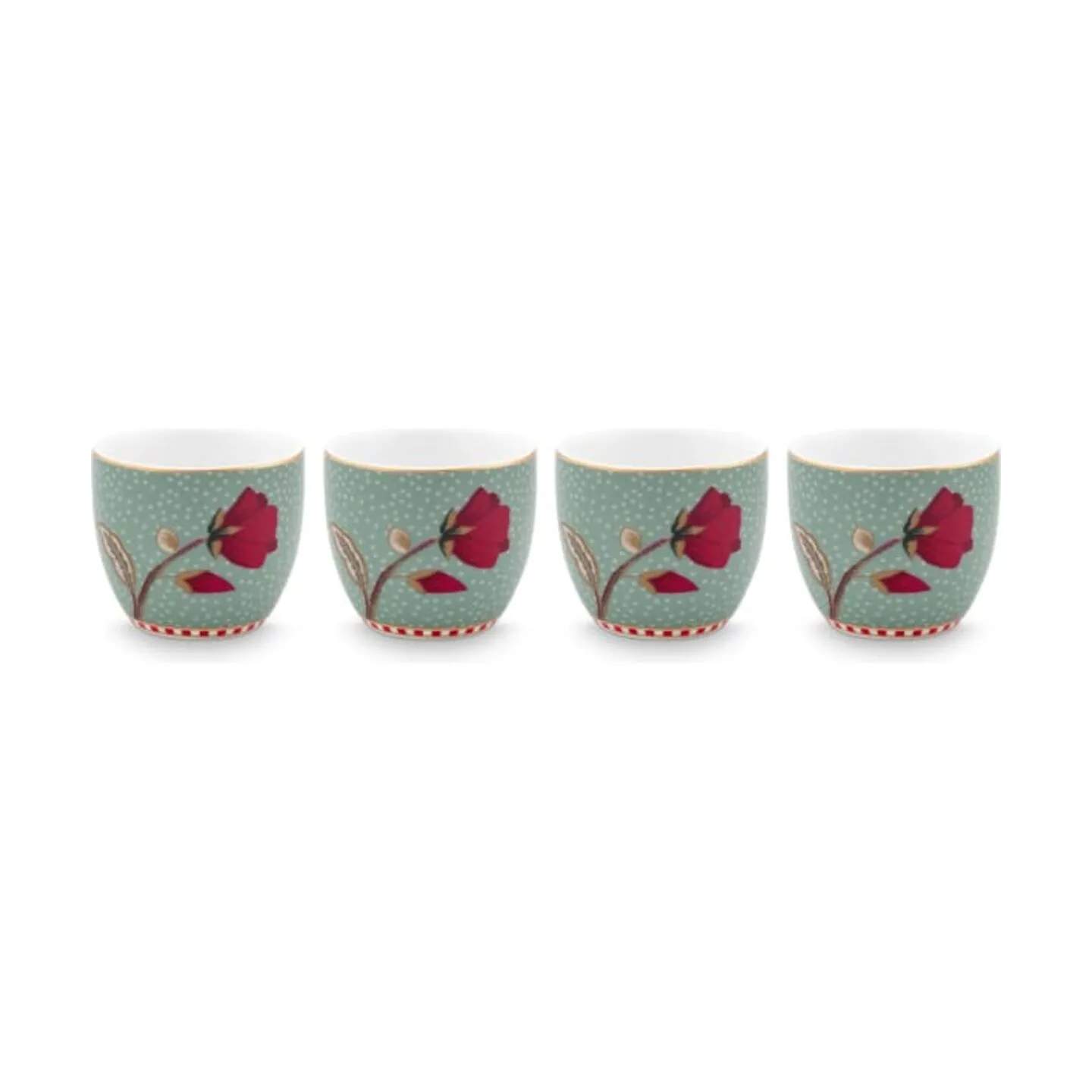 PIP Studio Æggebægere Blooming Tales Æggebæger - 4 stk. i Blue, 1