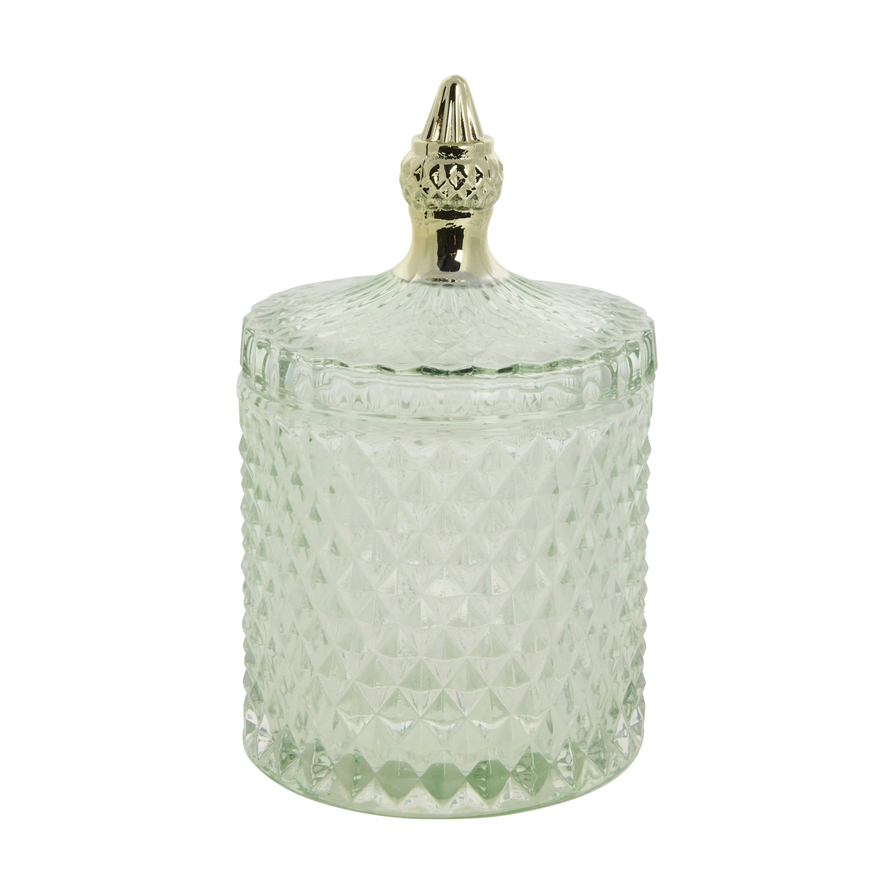 Lene Bjerre Krukker med låg Miya Krukke i Grøn/guld, 1