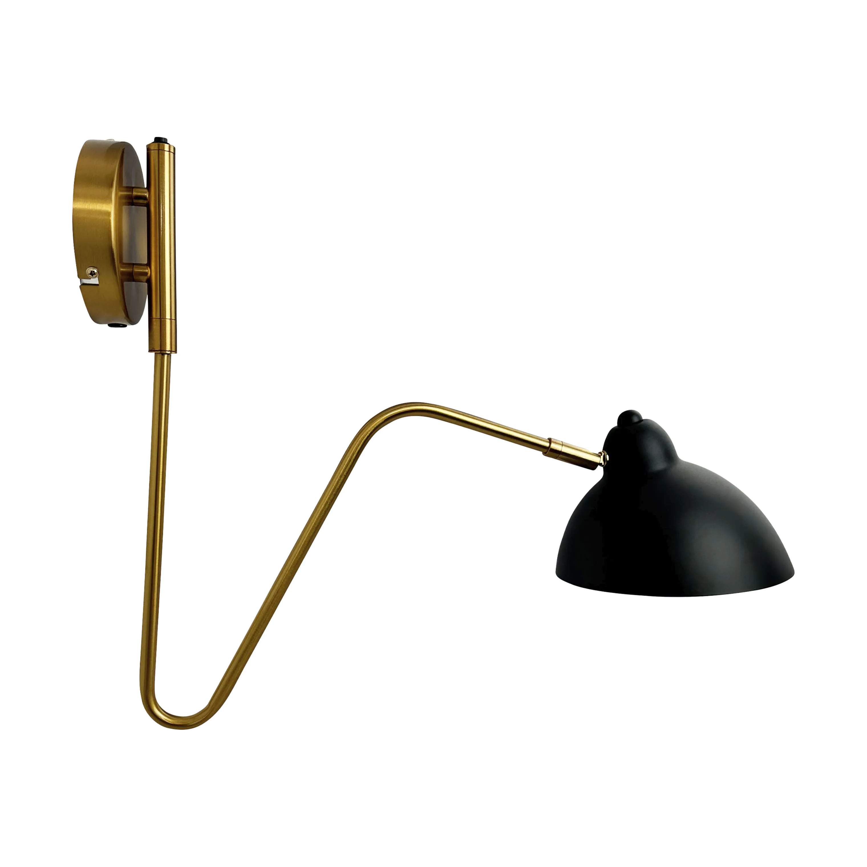 Dyberg Larsen Væglamper Futura Væglampe i Sort/ Messing, 1