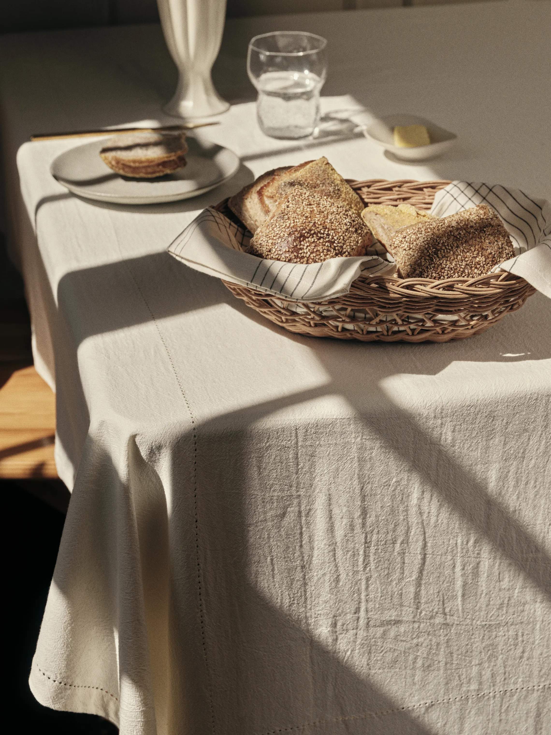 Broste Copenhagen Stofservietter Alice Stofserviet i Black/Natural, 2