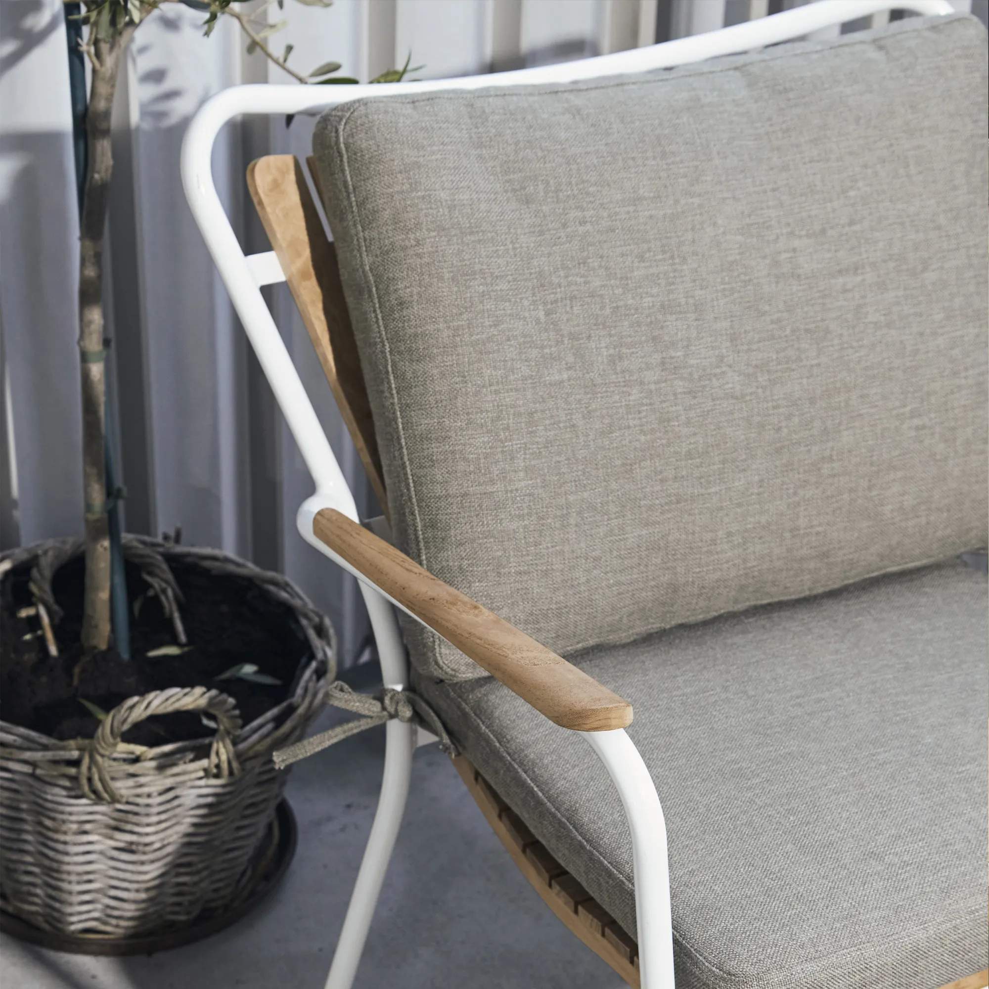Mandalay Havehynder Marguerit Rygpude til loungestol i Khaki, 2