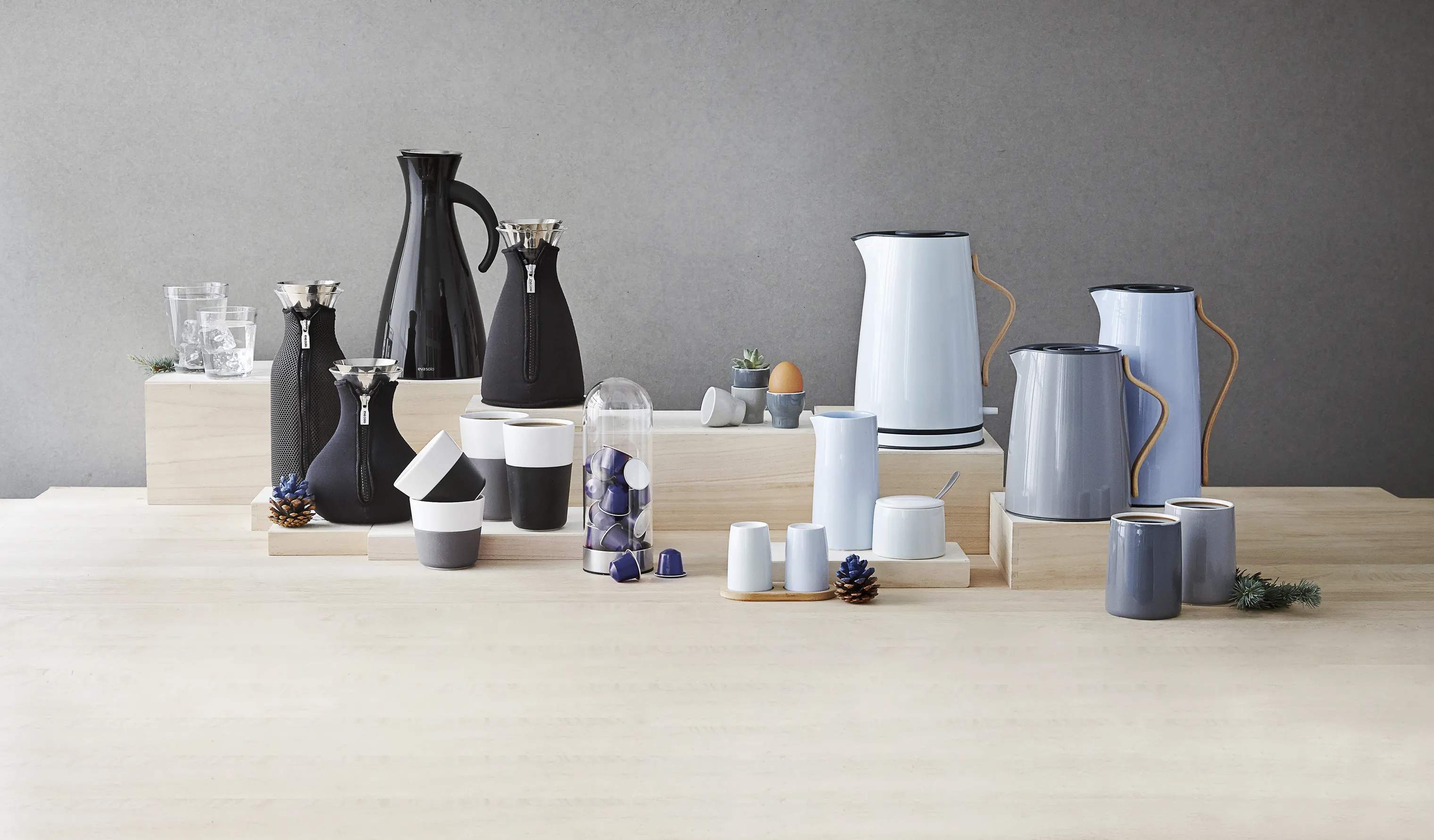 Stelton Termokander Emma Te-termokande i Lys grå, 1 L, 2