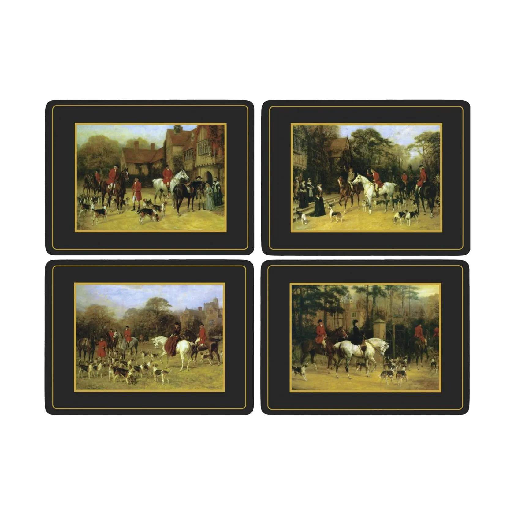 Spode Dækkeservietter Pimpernel Dækkeservietter - 2 stk. i Sort/Beige/guld, 1