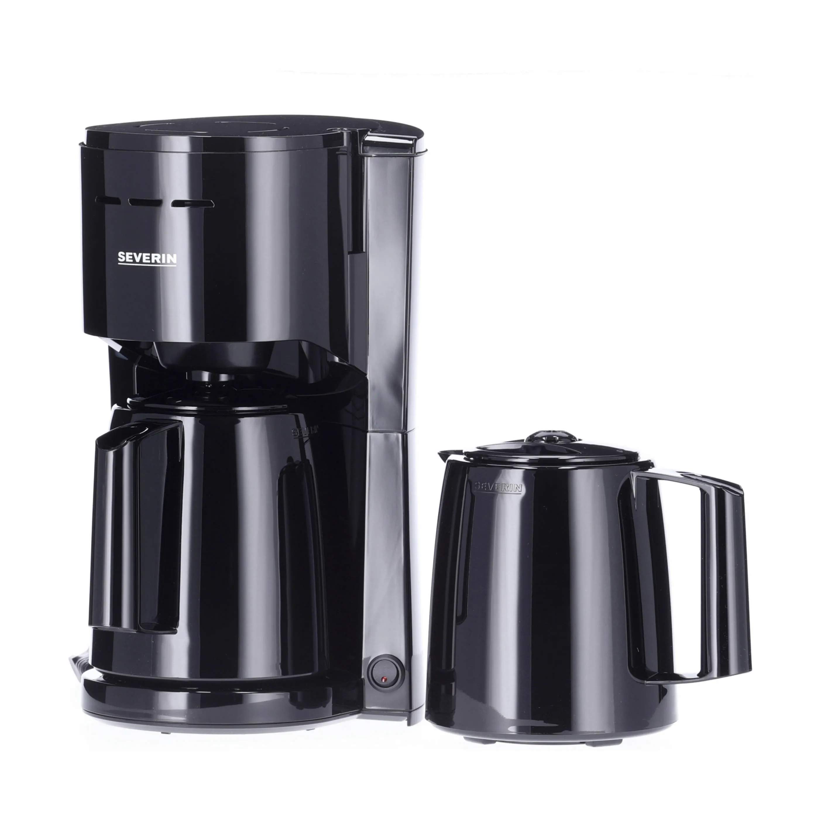 Kaffemaskine m. to kander, sort, large