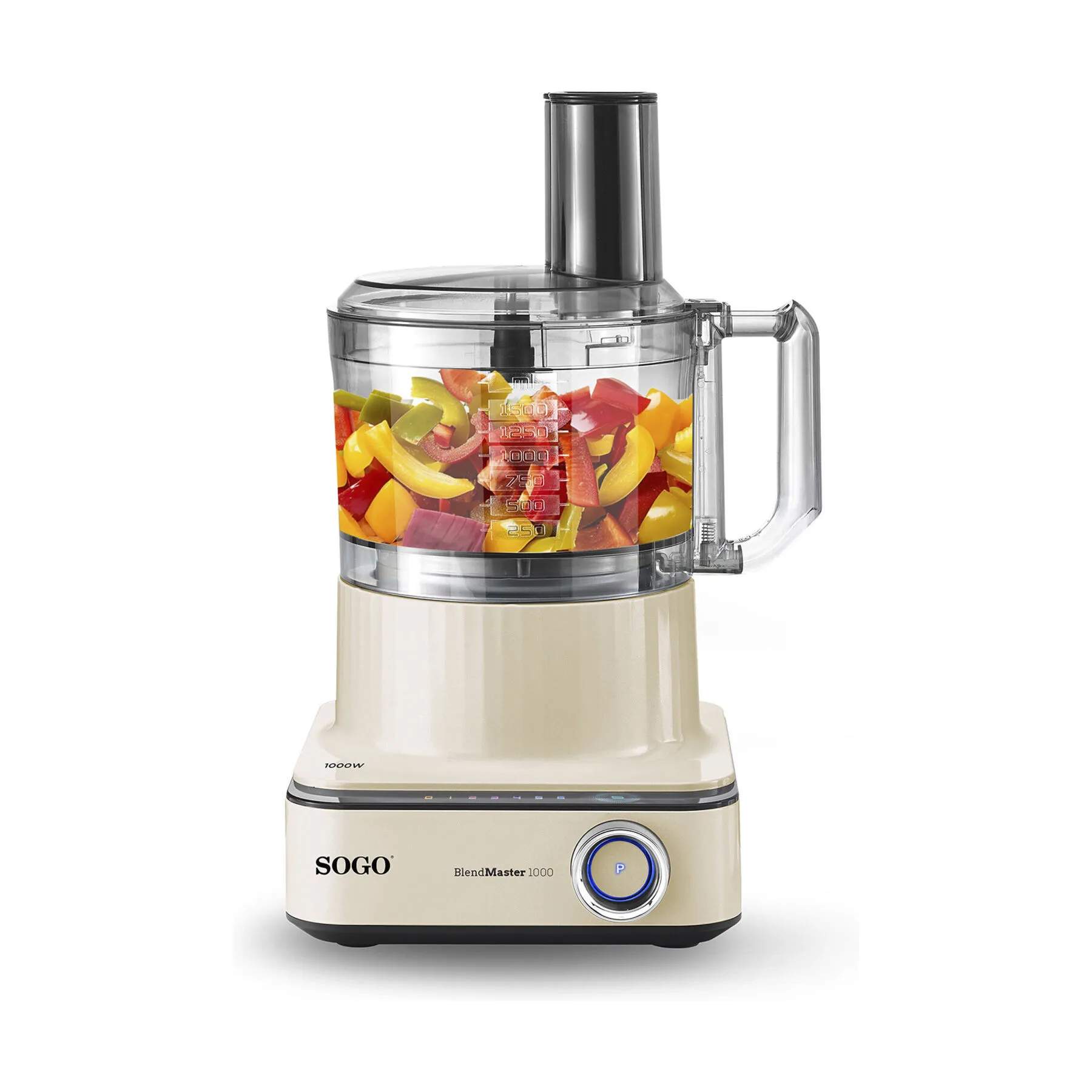 Sogo Foodprocessorer Foodprocessor i Beige, 2
