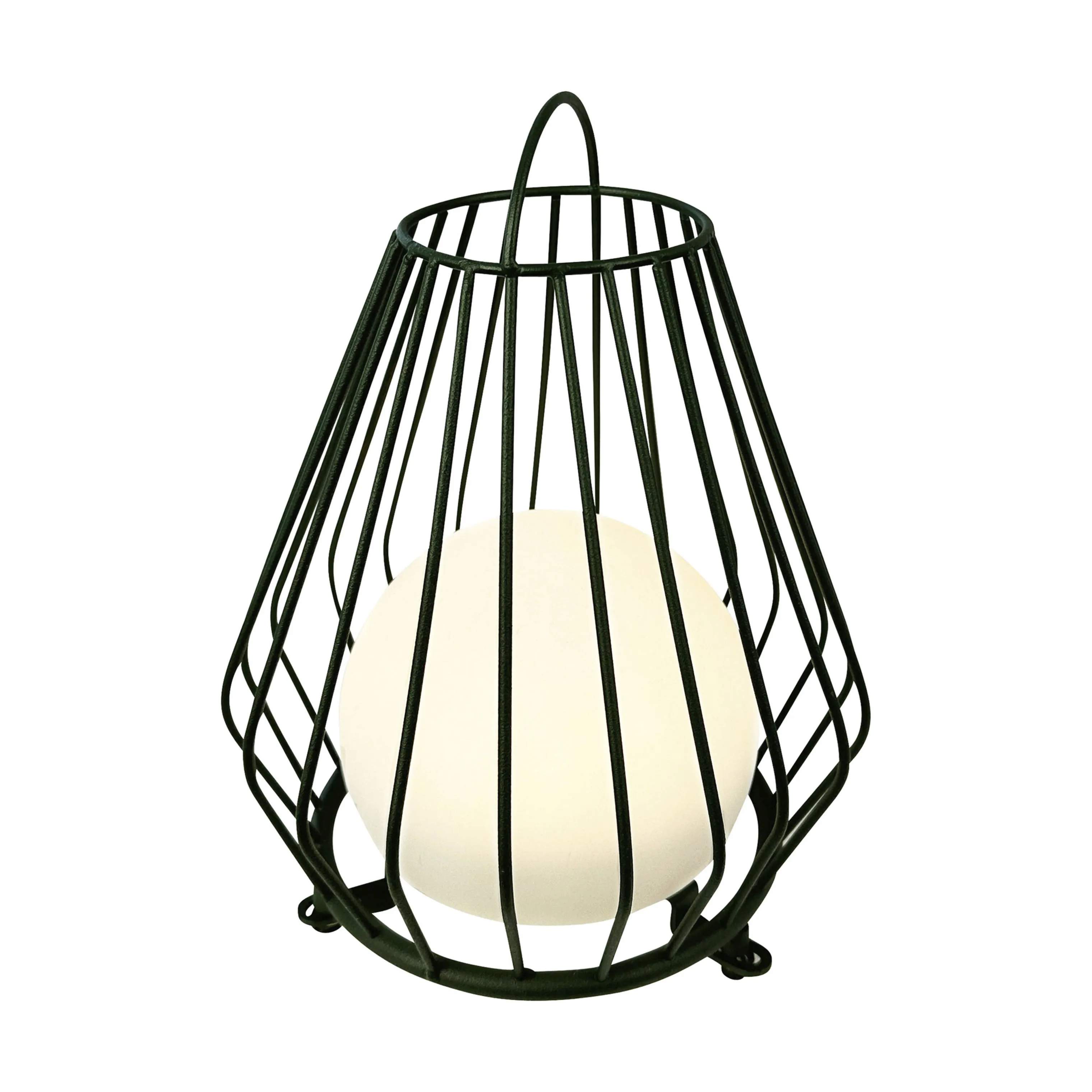 Dyberg Larsen Lanterner Evesham Udendørs Lanterne i Grøn/ Hvid, 23 cm, 1