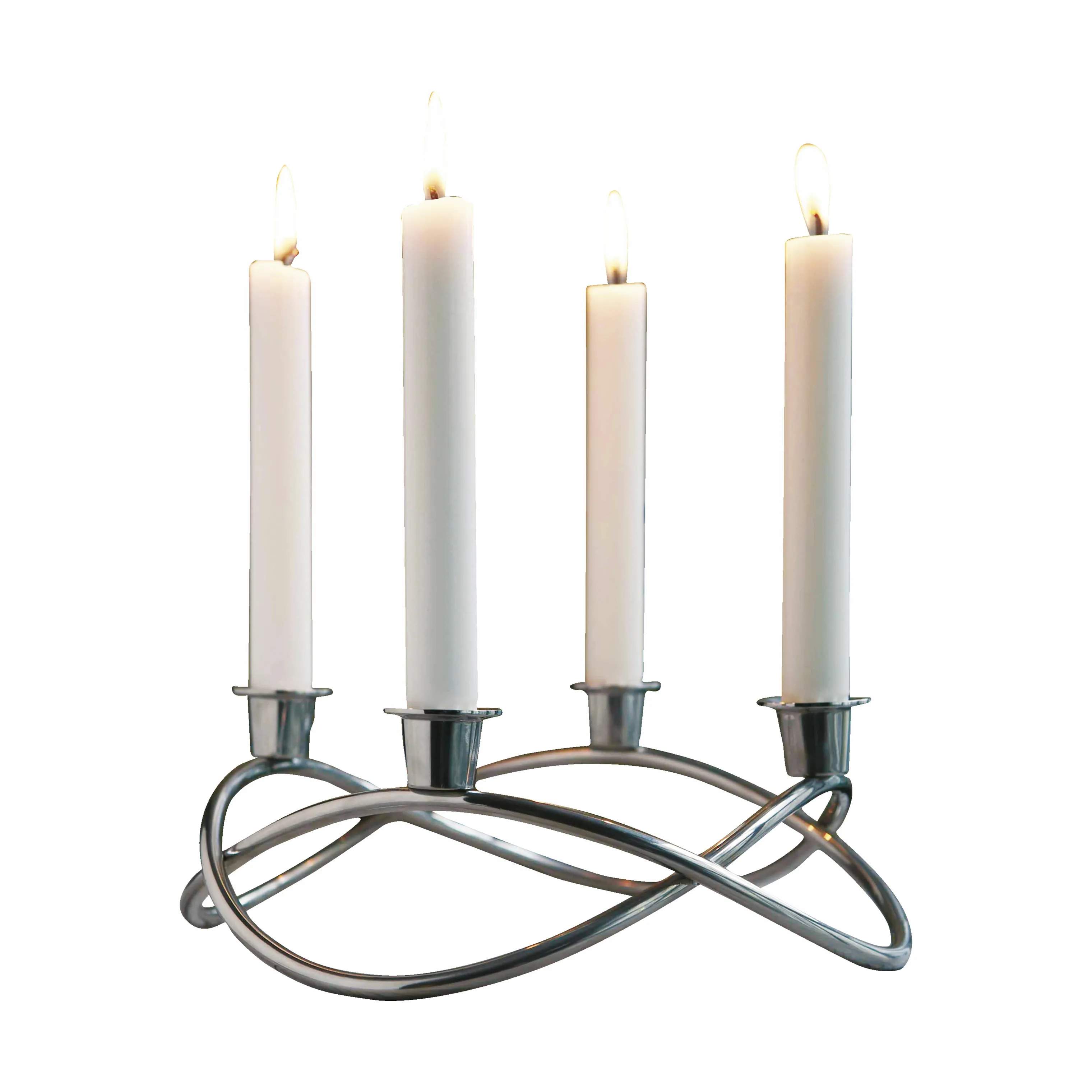 Georg Jensen Kronelysestage Christmas Collectibles Season Lysestage i Stål, 4