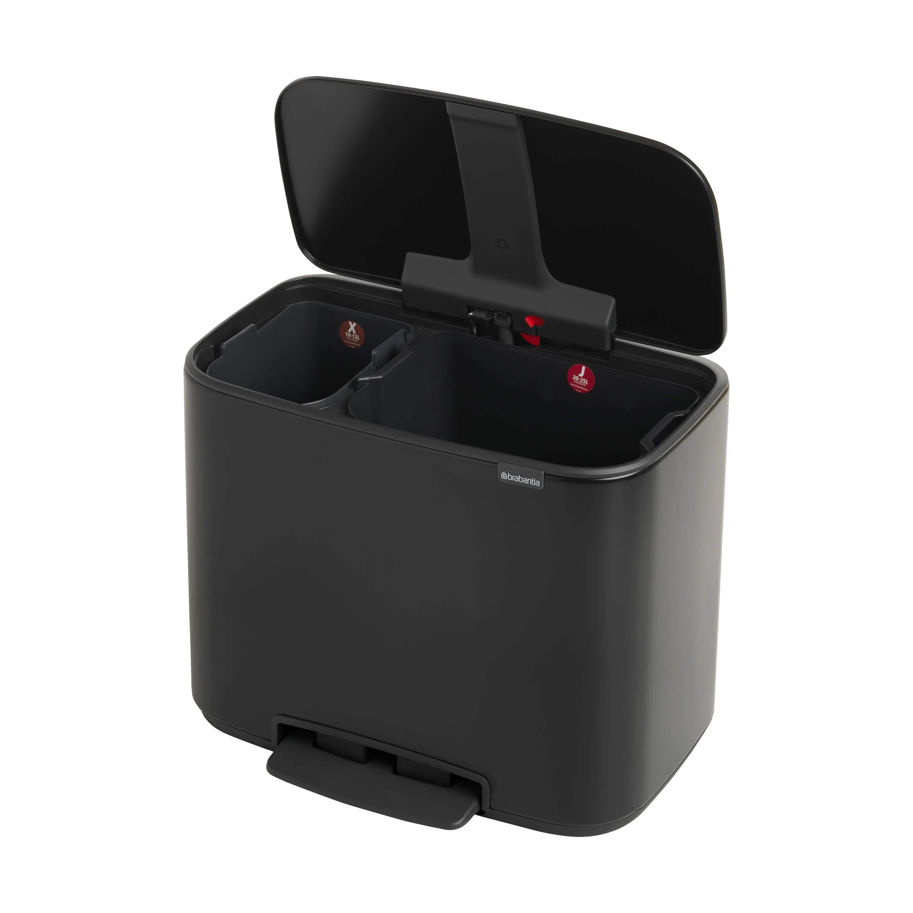 Brabantia Toiletspande BO Pedalspand i Mat sort, 34 L, 4
