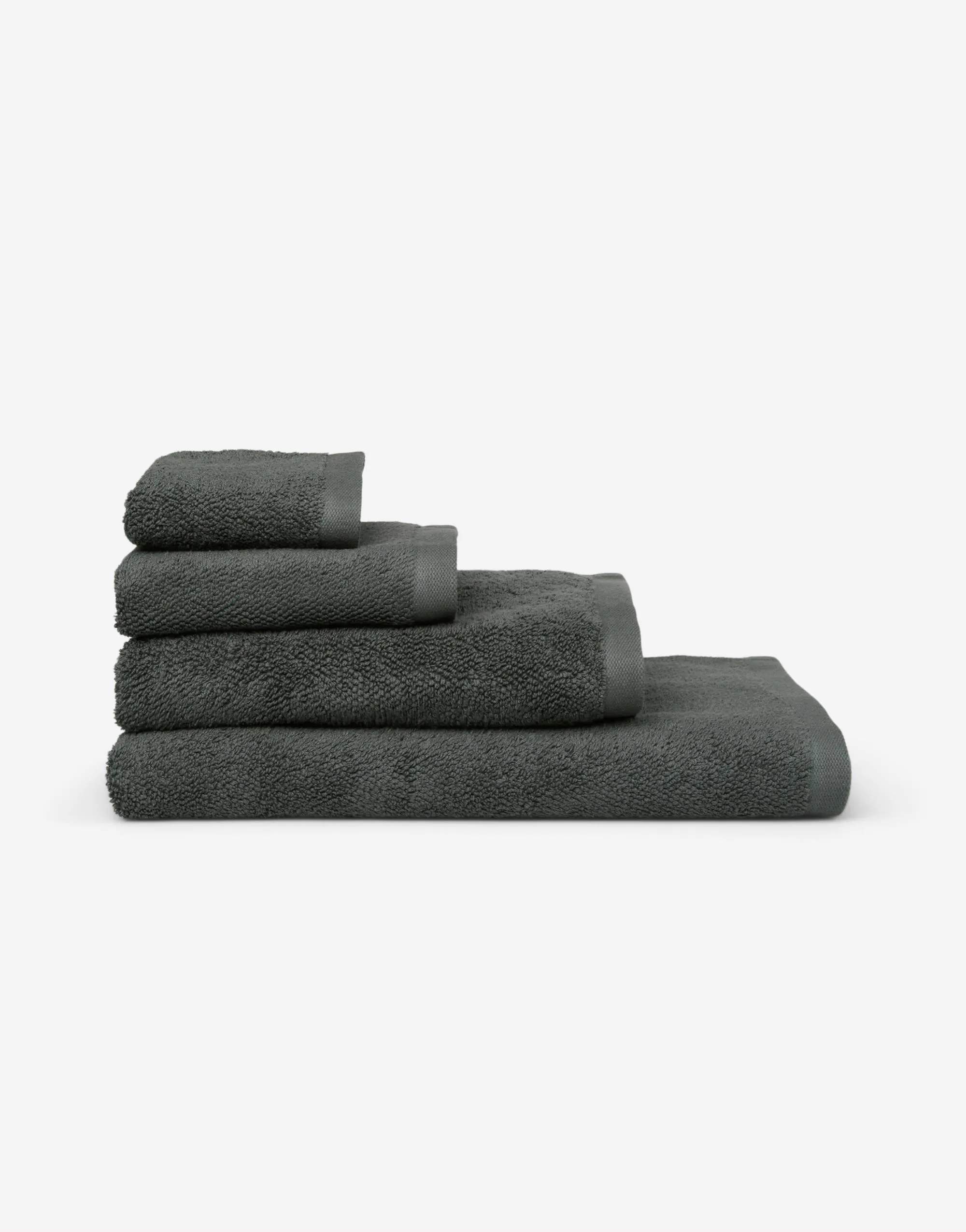 Marc O'Polo Håndklæder Timeless Håndklæde i Anthracite, B70 x L140 cm, 2