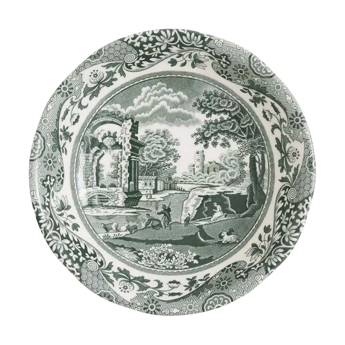 Spode Serveringsskåle Heritage Green Italian Skål i Grøn/hvid, 1