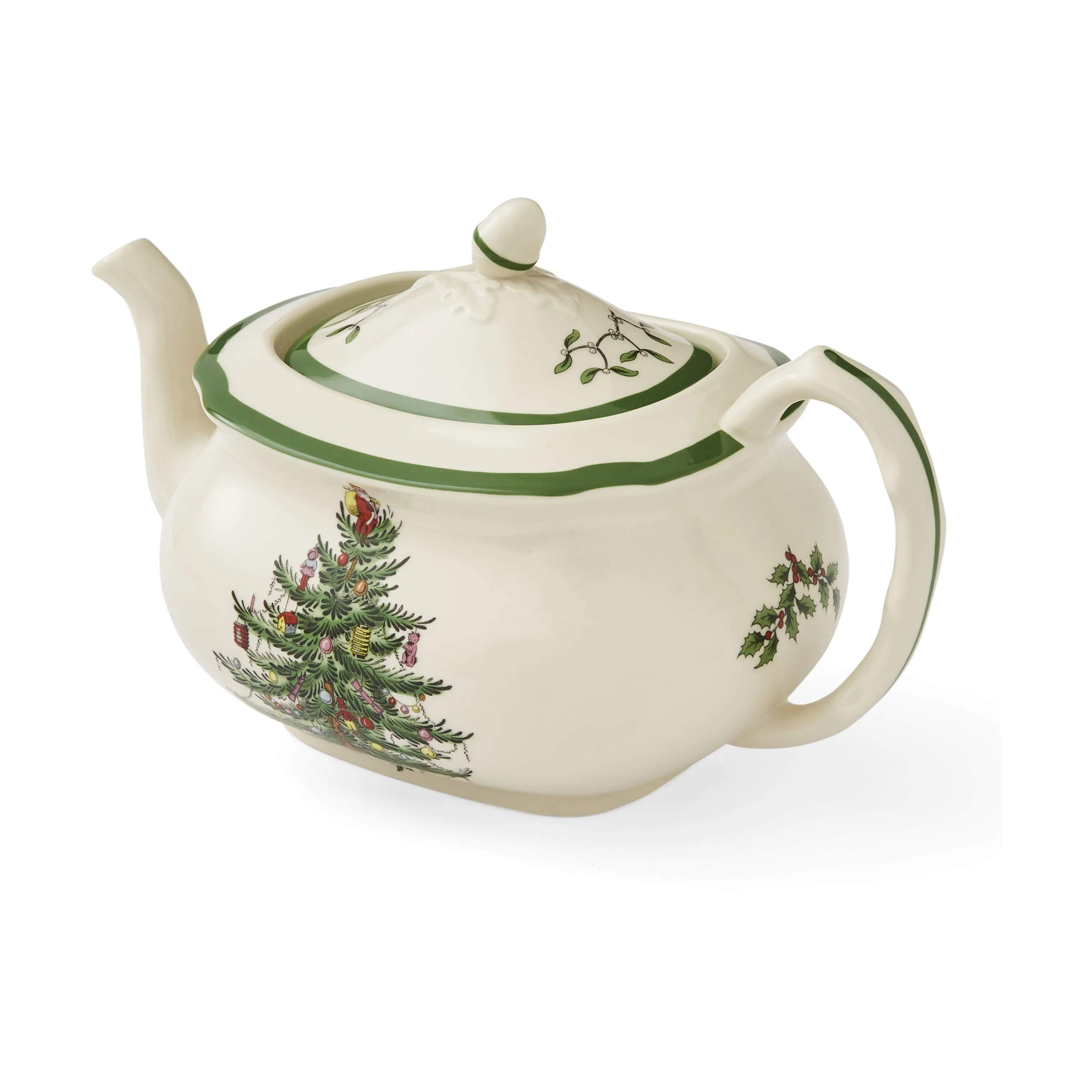 Spode Tekander Christmas Tree Tekande i Hvid/grøn/rød, 3