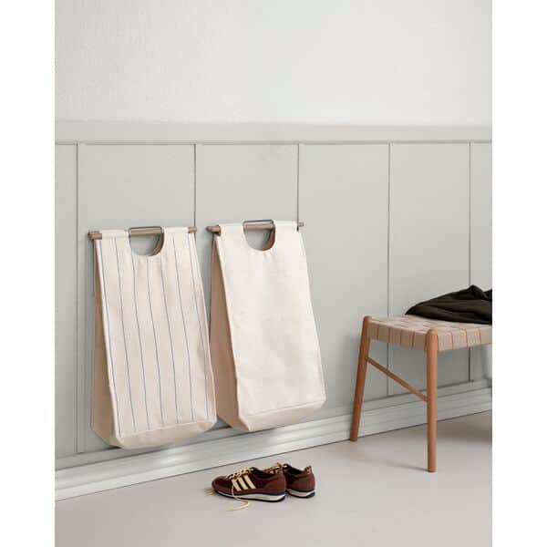 ReCollector Vasketøjskurve BagUp Vasketøjskurv i Beige/blåstribet, 4