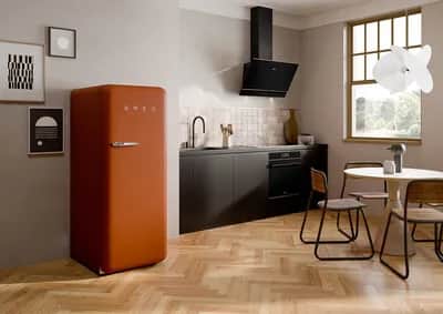 Smeg Køleskabe 50's Style Kølefryseskab i Rust, 2