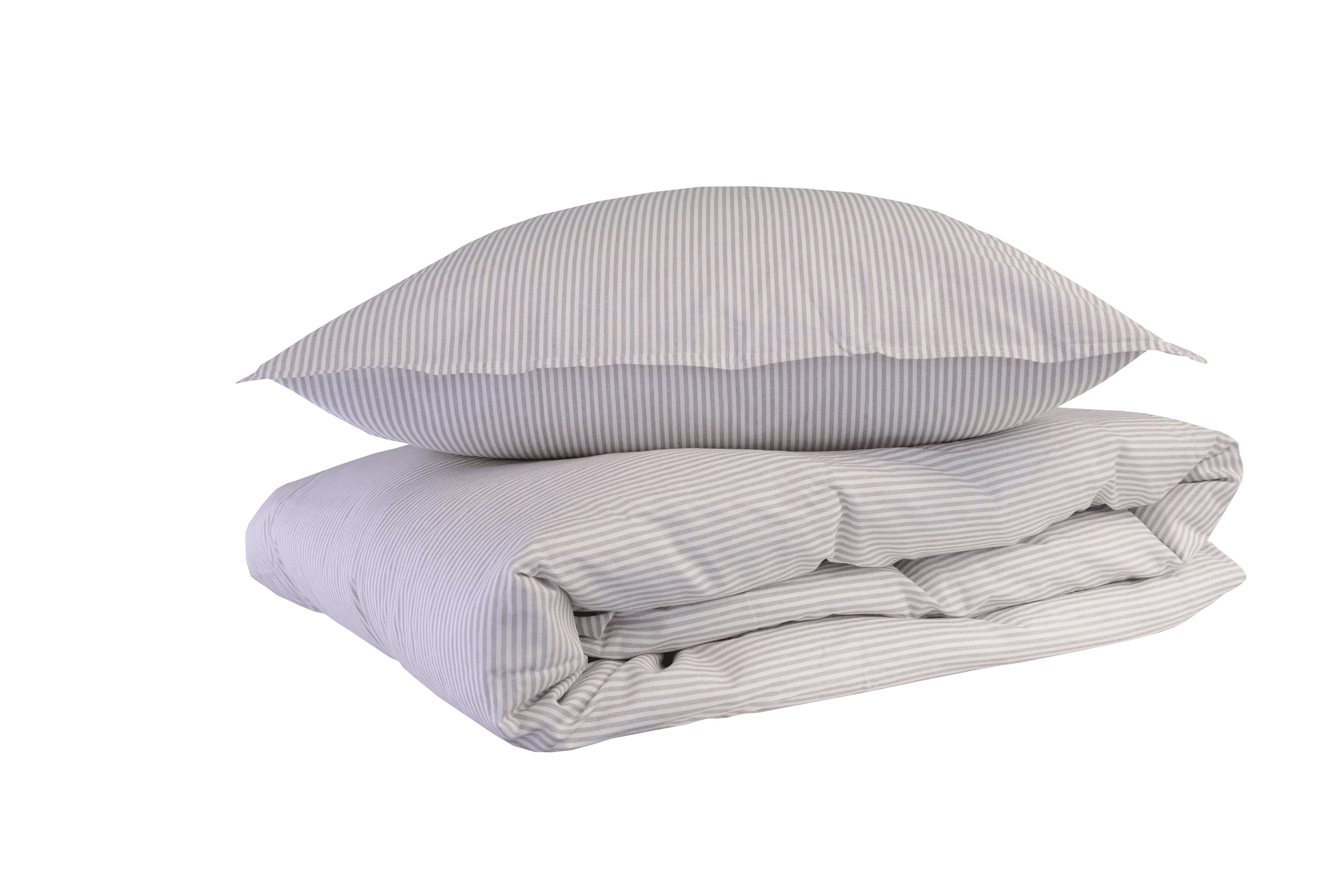 Borås Cotton Sengetøj Cille Sengetøj i Beige stribet, B140 x L220 cm, 1