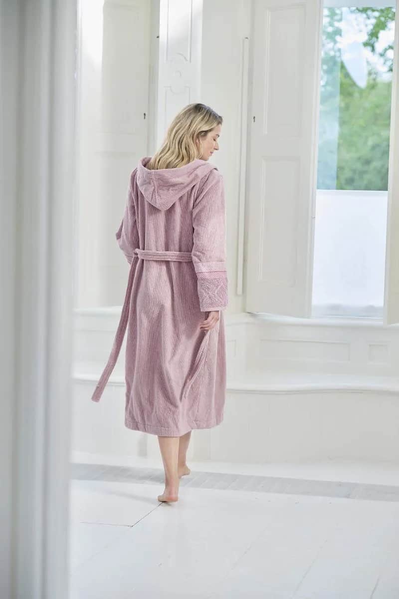 PIP Studio Morgenkåber Soft Zellige Secret Garden Badekåbe i Lila, XS, 2