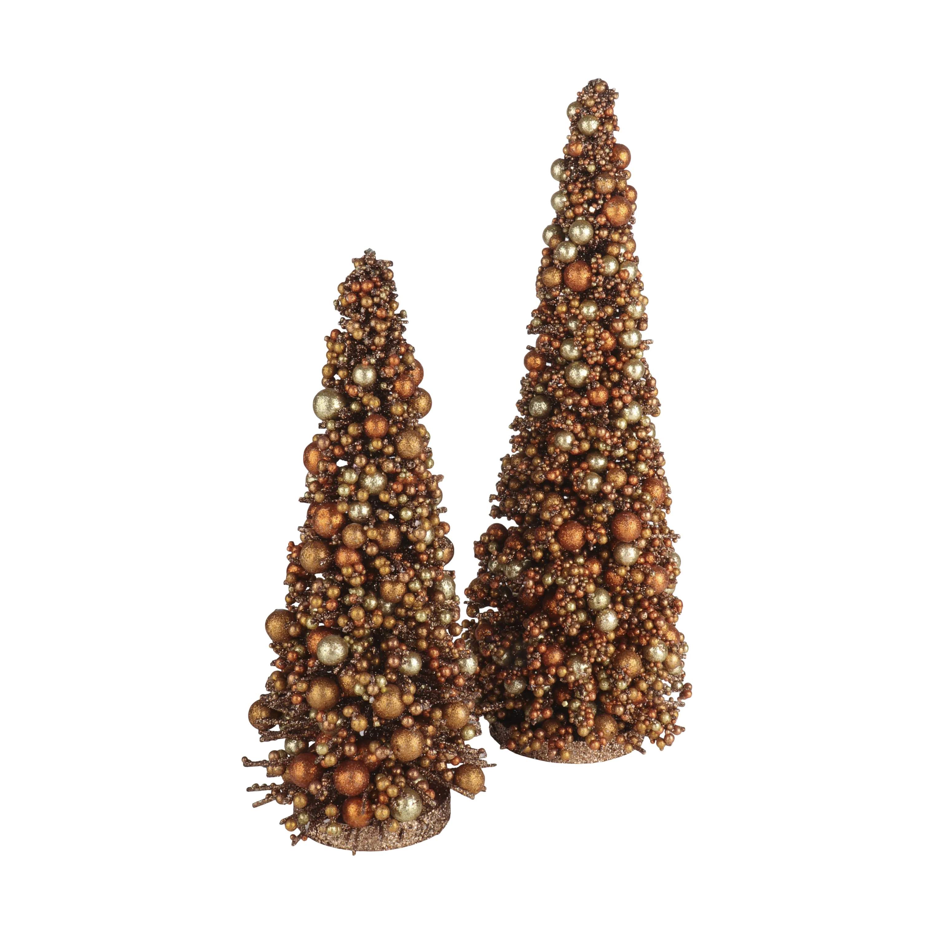 Casa Christmas Julefigurer Juletræ i Lysebrun, 40 cm, 2