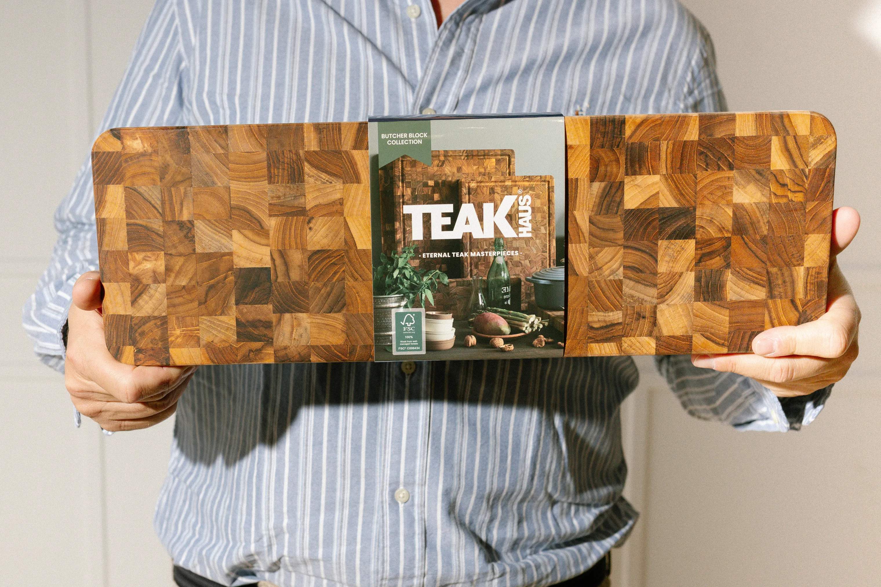 Teakhaus Skærebrætter Skære- og Severingsbræt i Teak, 3